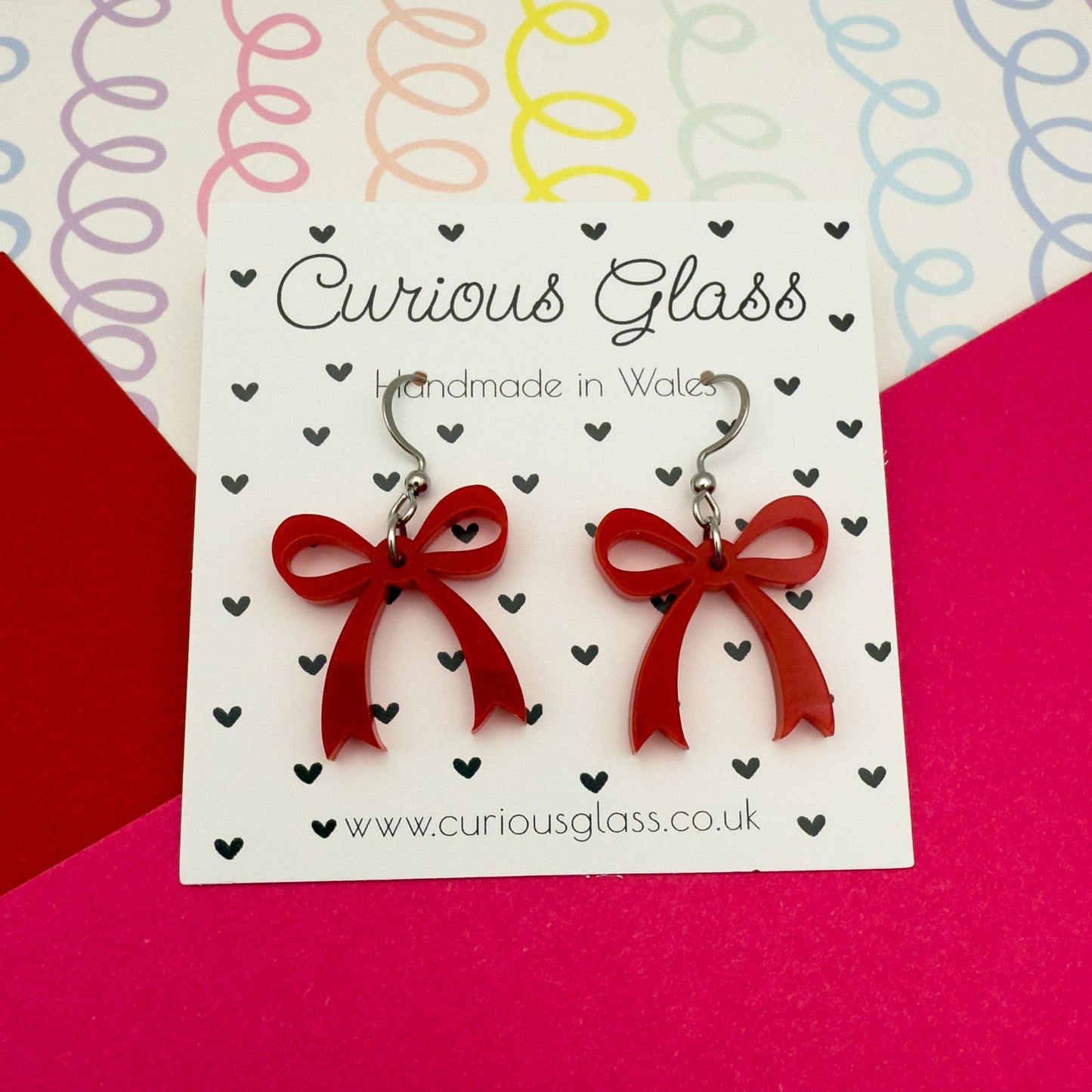 Bow Acrylic Earrings