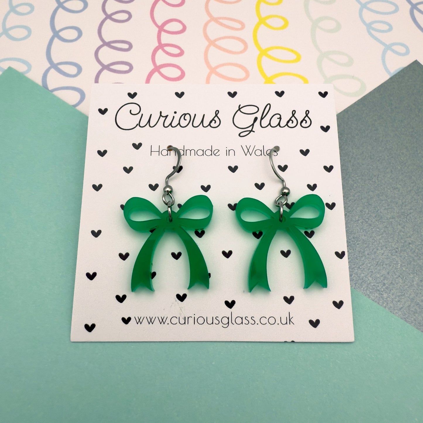 Bow Acrylic Earrings
