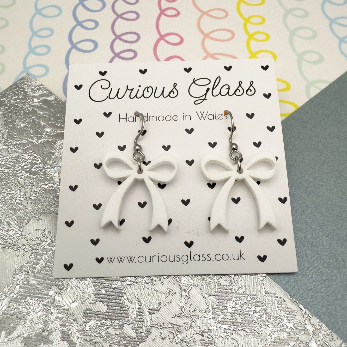 Bow Acrylic Earrings