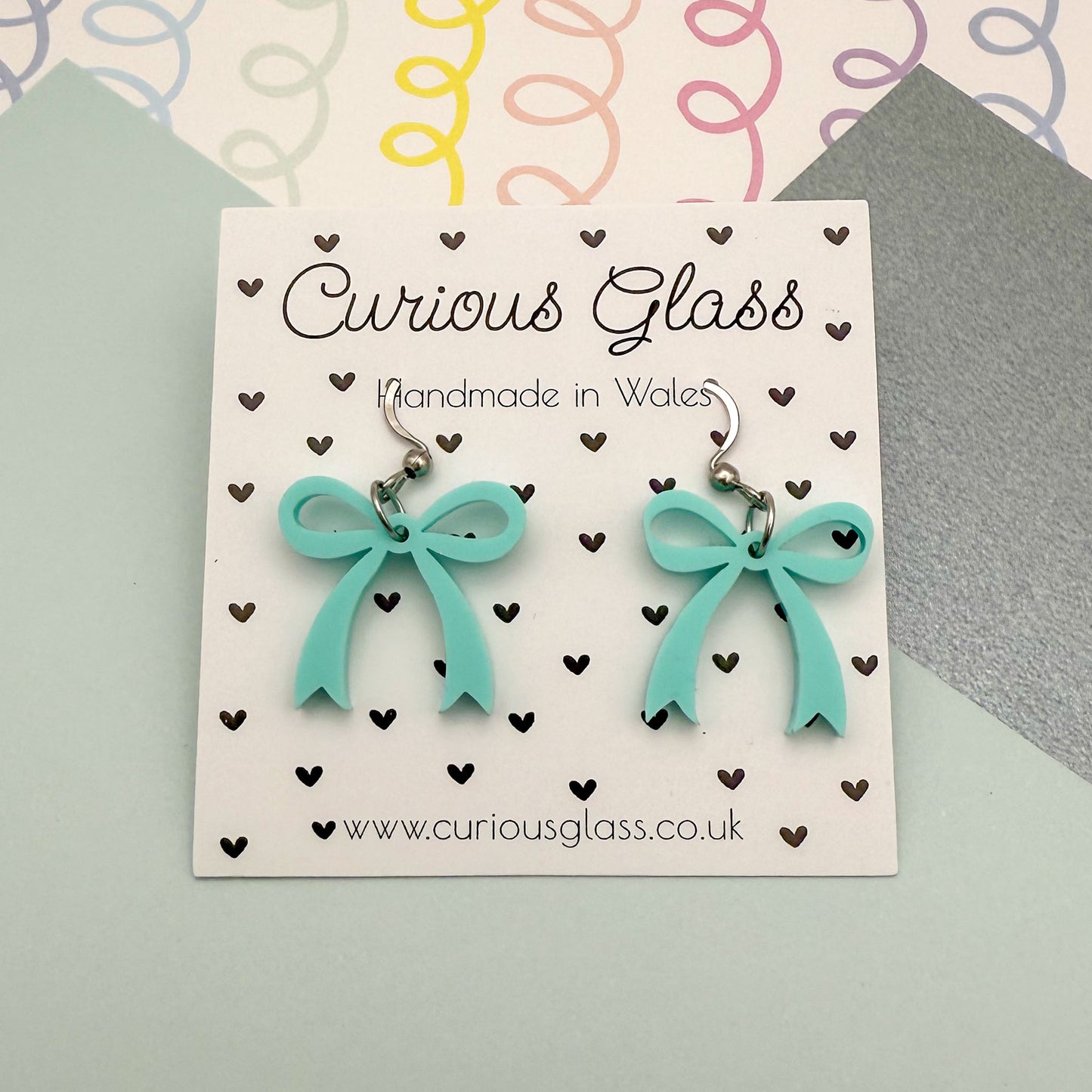 Bow Acrylic Earrings