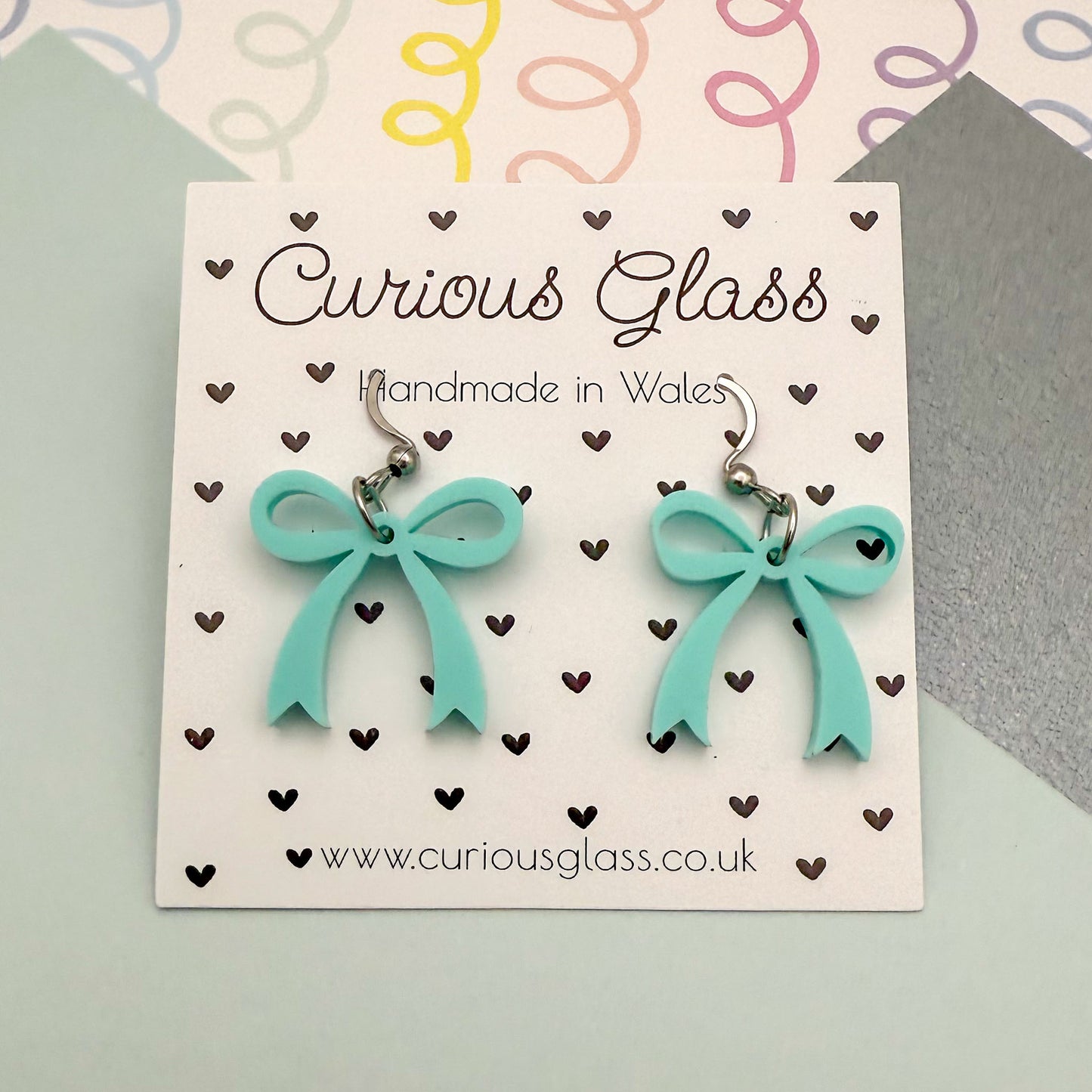 Bow Acrylic Earrings