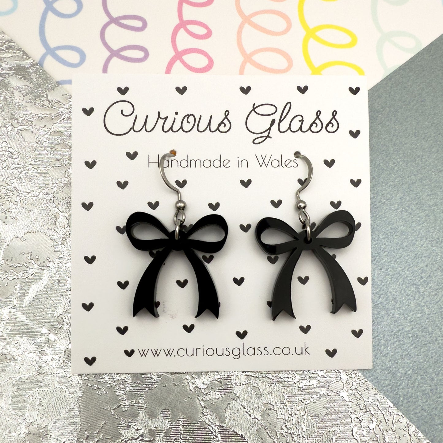 Bow Acrylic Earrings