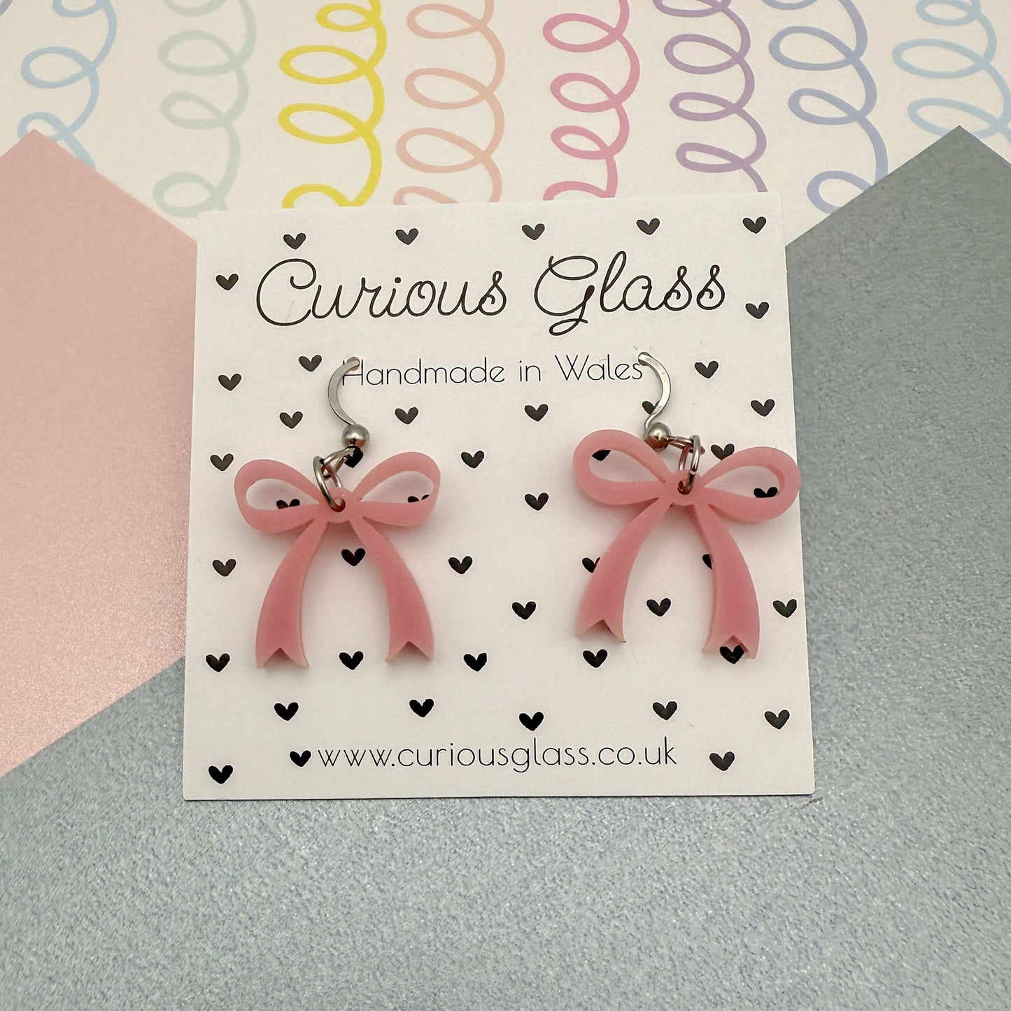 Bow Acrylic Earrings