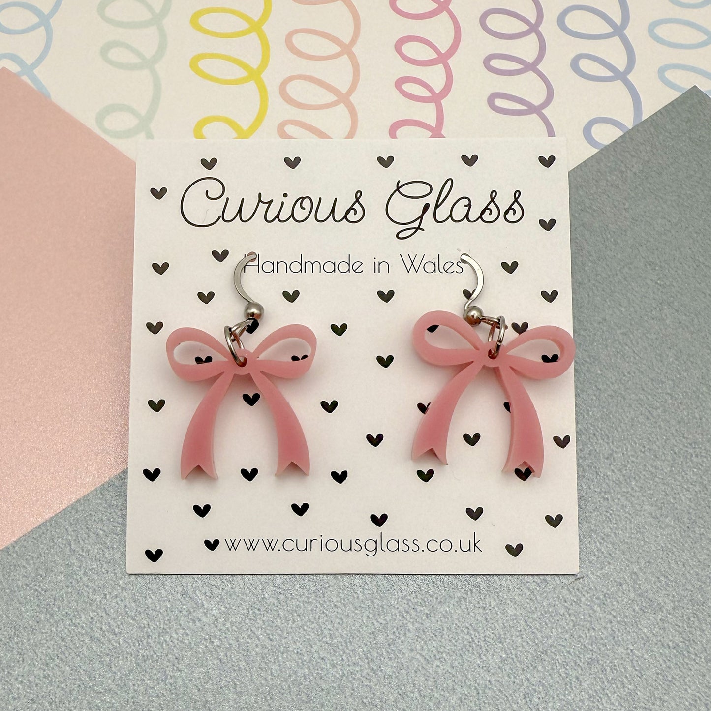 Bow Acrylic Earrings