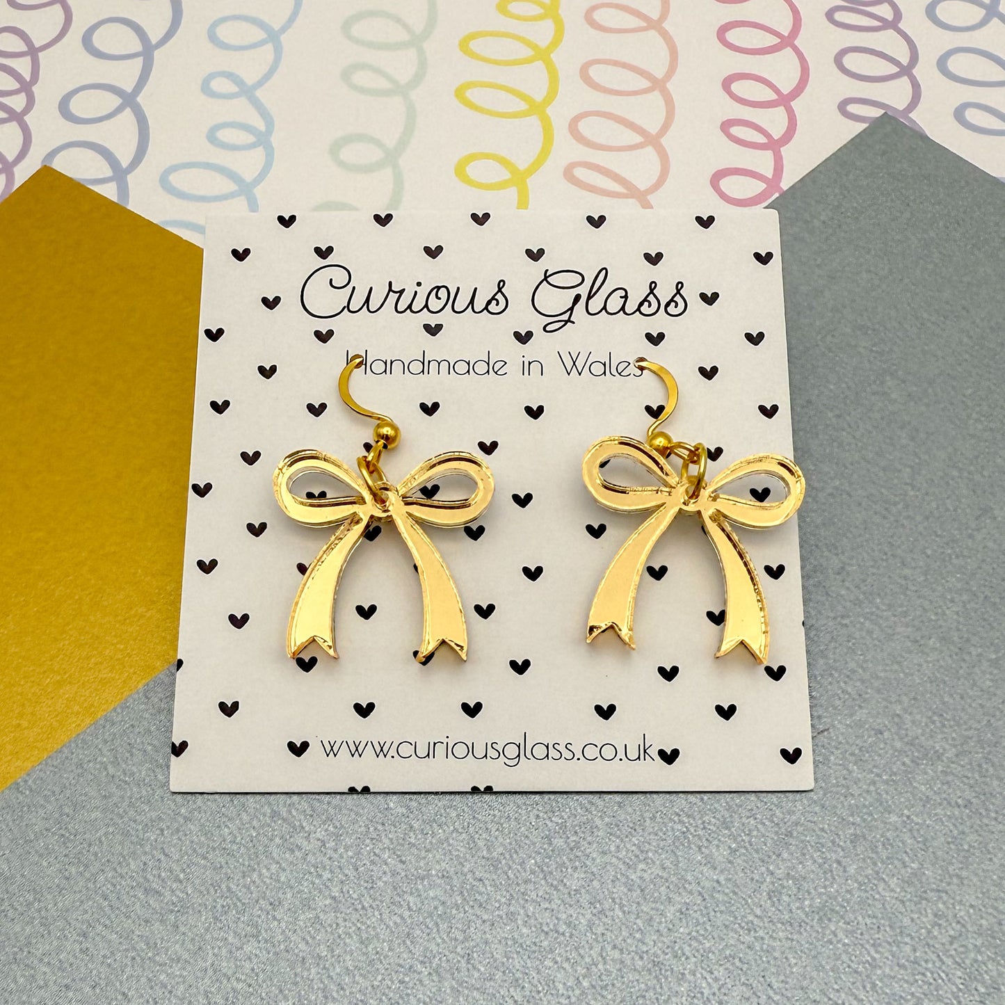 Bow Acrylic Earrings