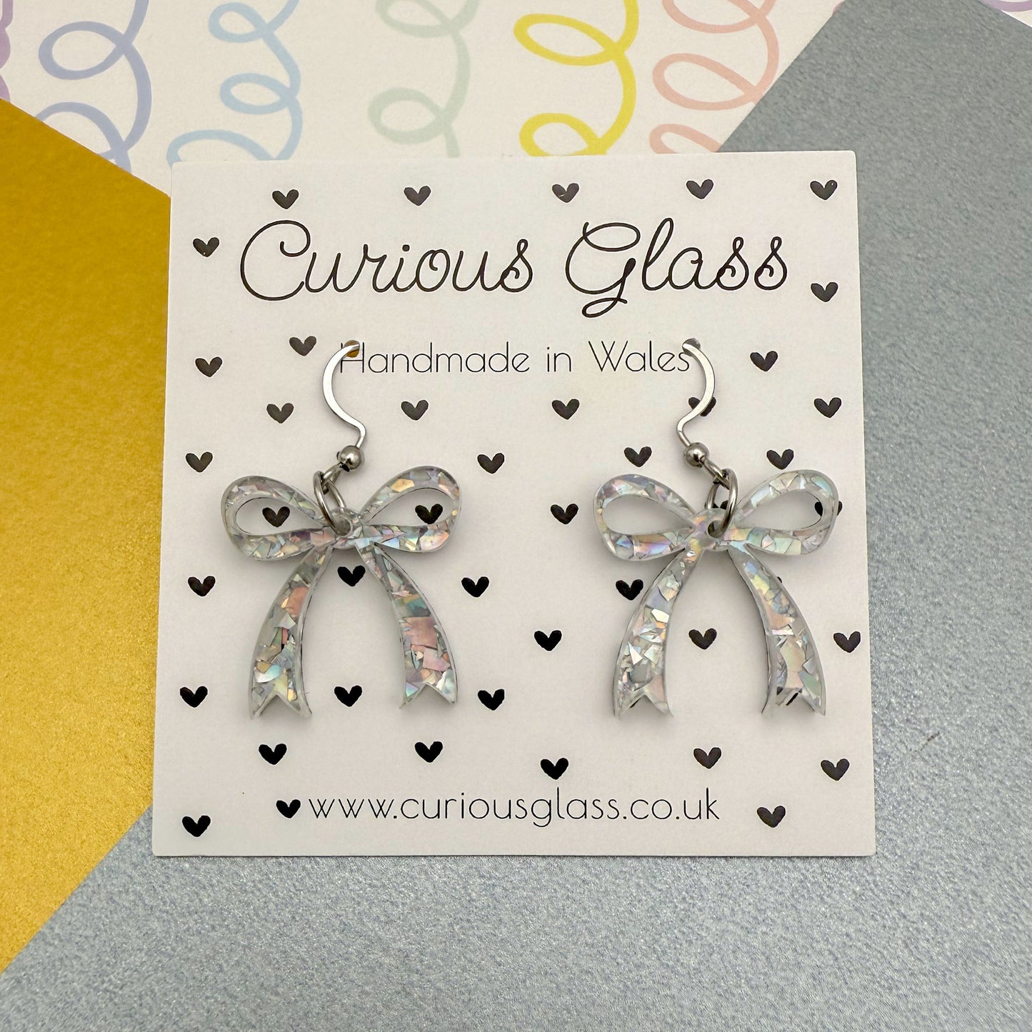 Bow Acrylic Earrings