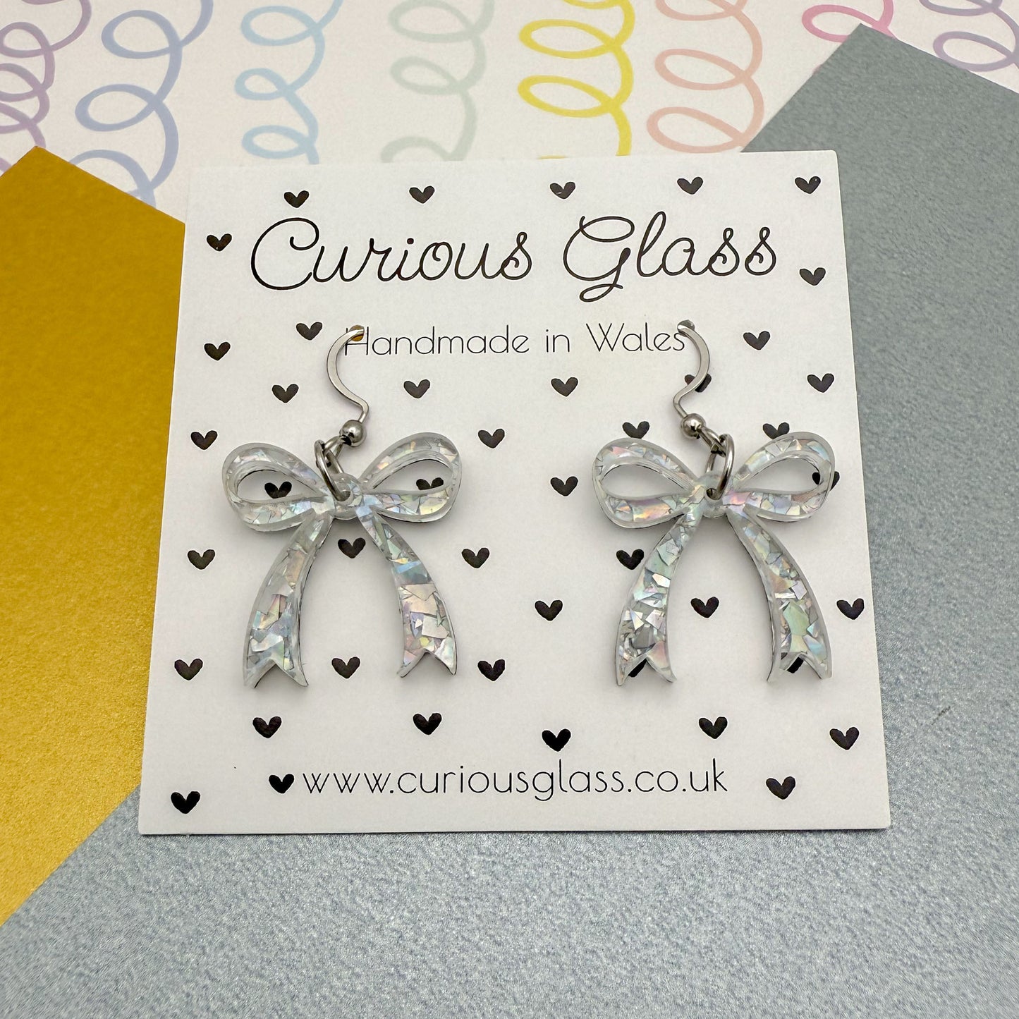 Bow Acrylic Earrings