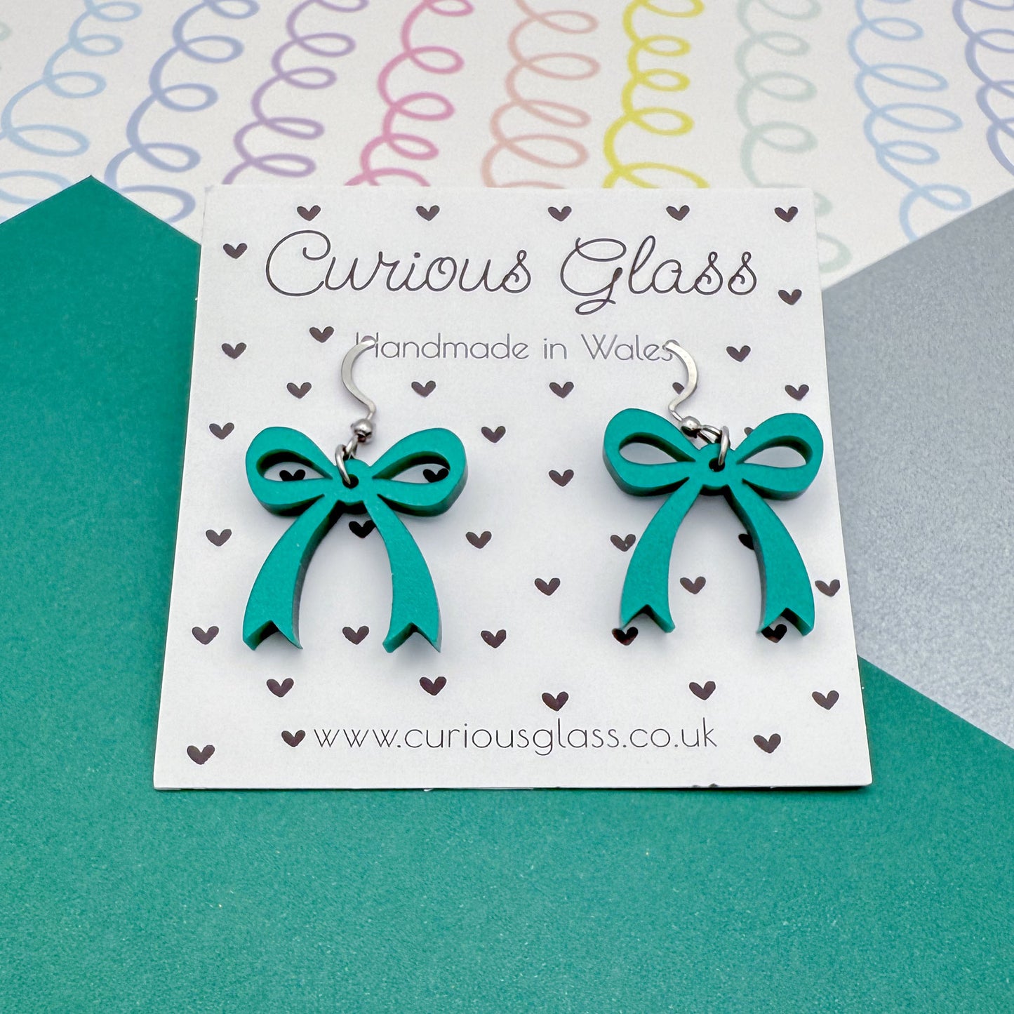 Bow Acrylic Earrings