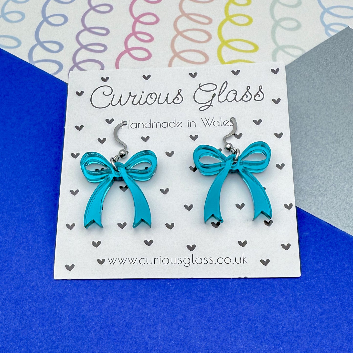 Bow Acrylic Earrings
