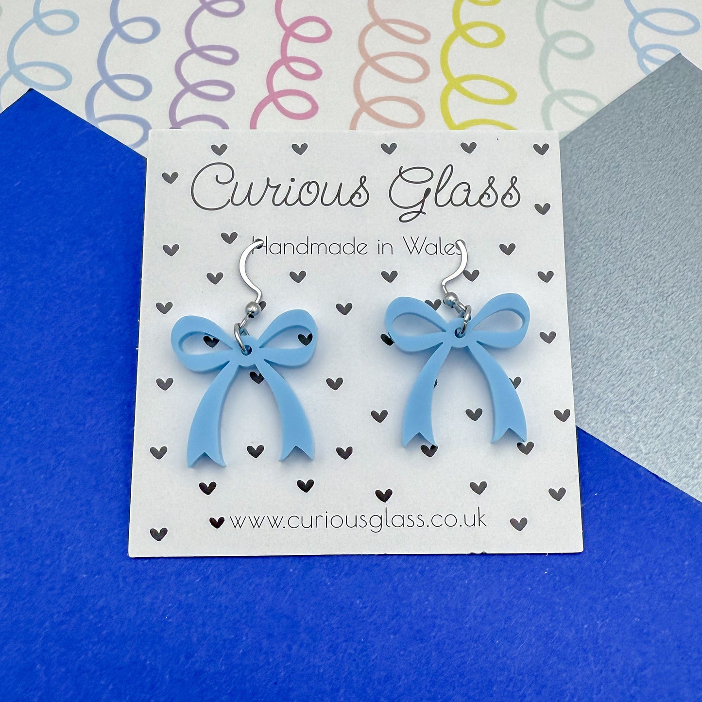 Bow Acrylic Earrings