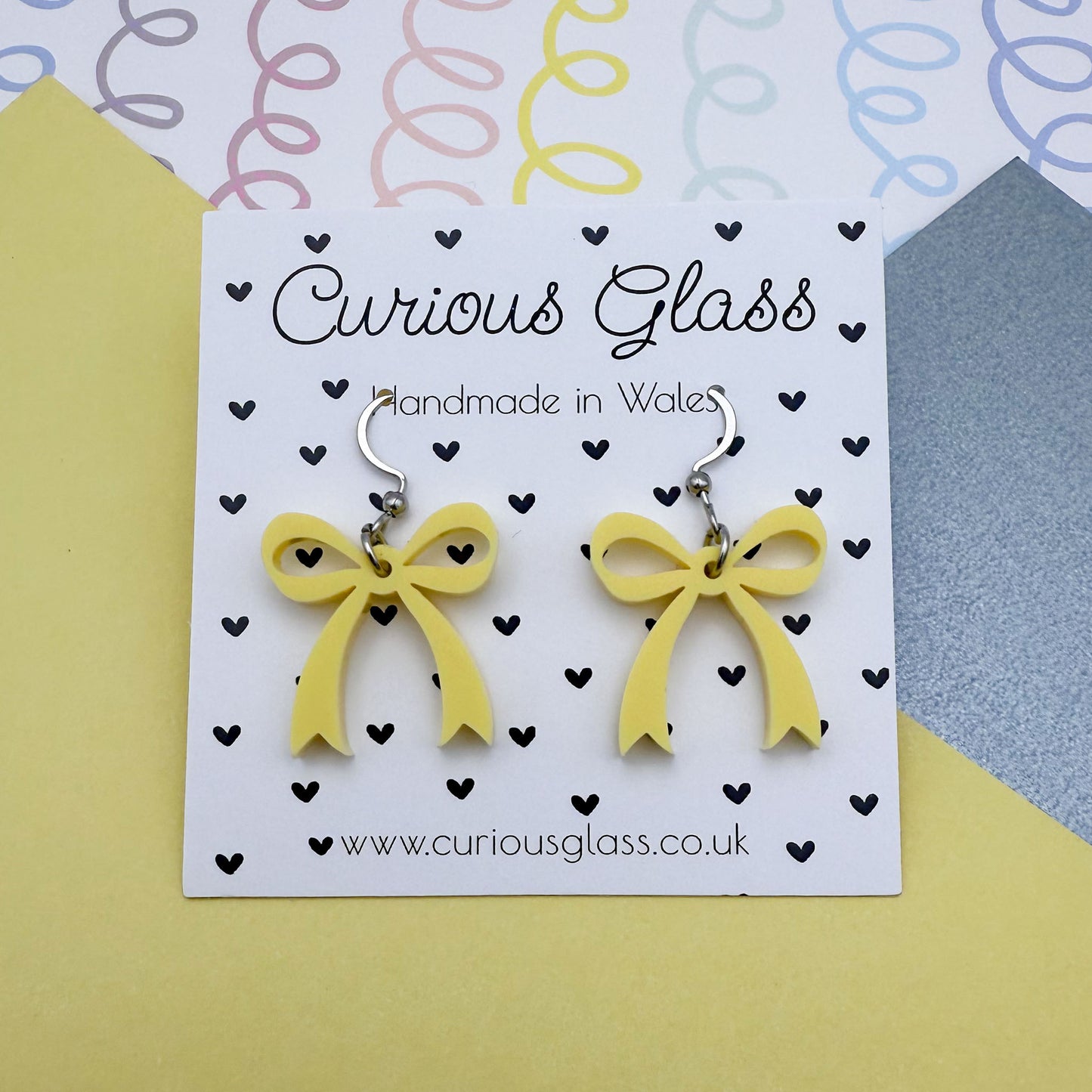 Bow Acrylic Earrings