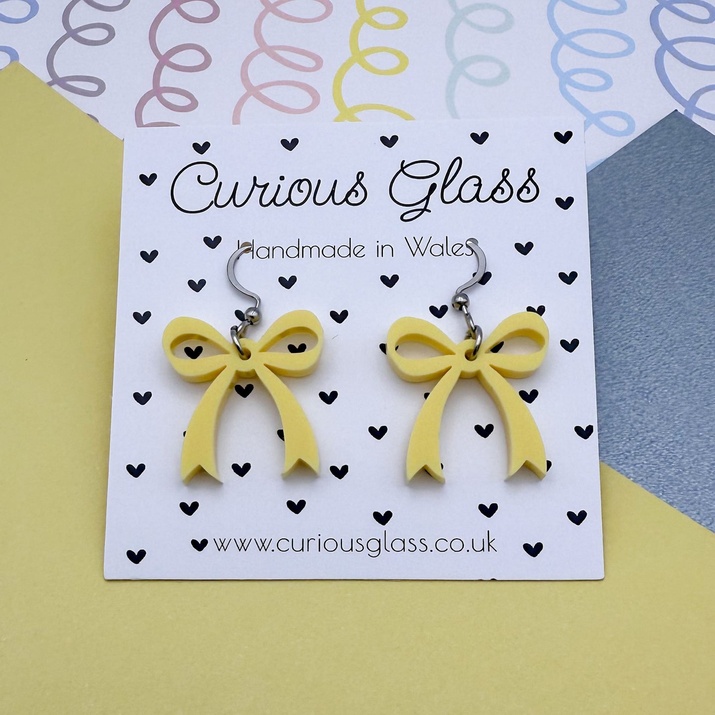 Bow Acrylic Earrings