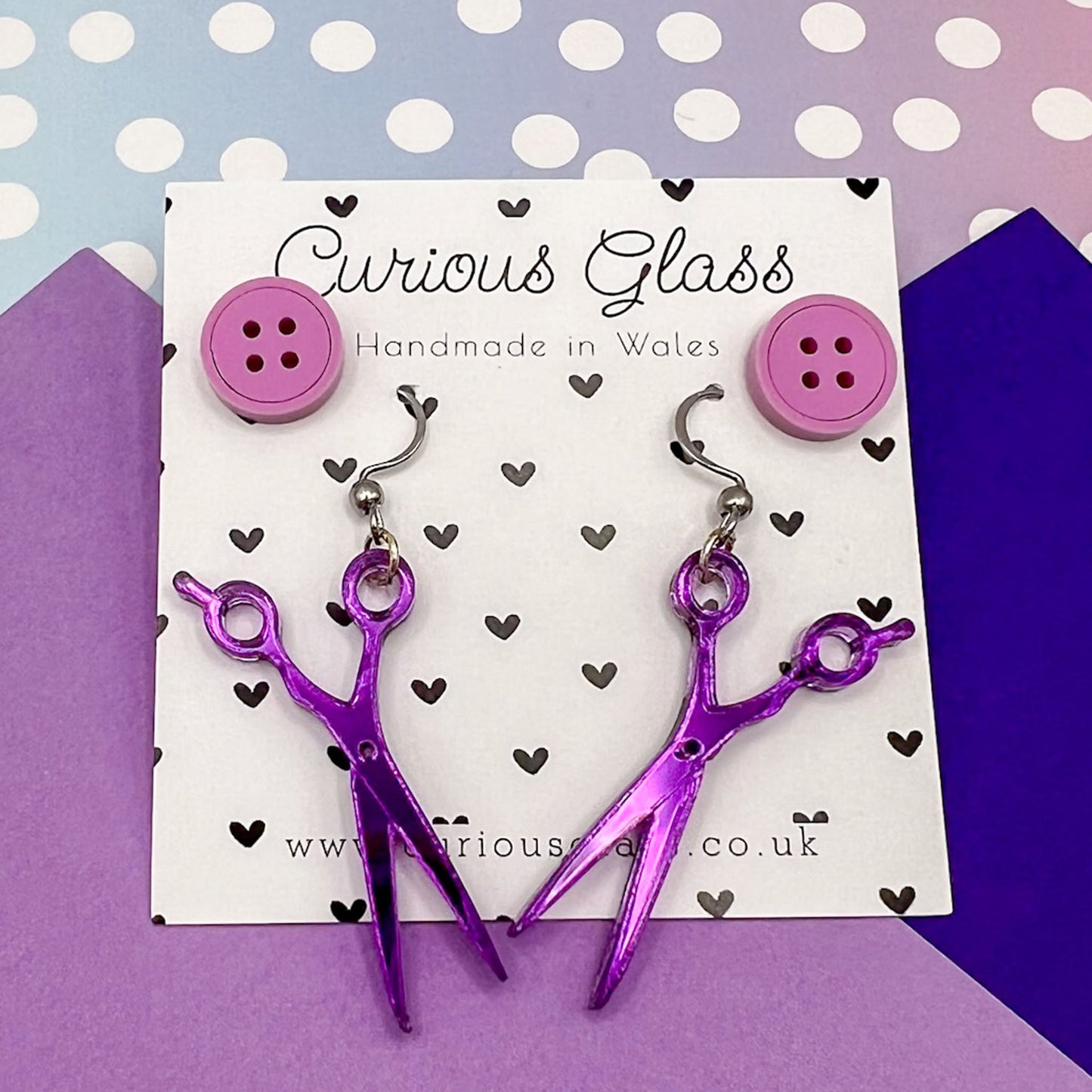 Sewing Acrylic Earrings