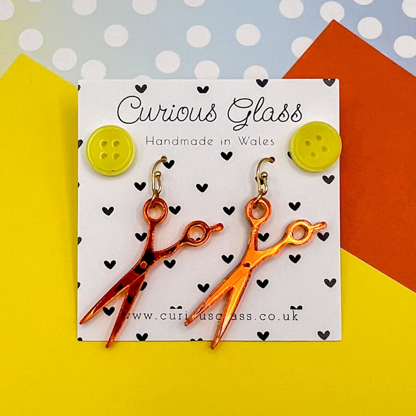 Sewing Acrylic Earrings