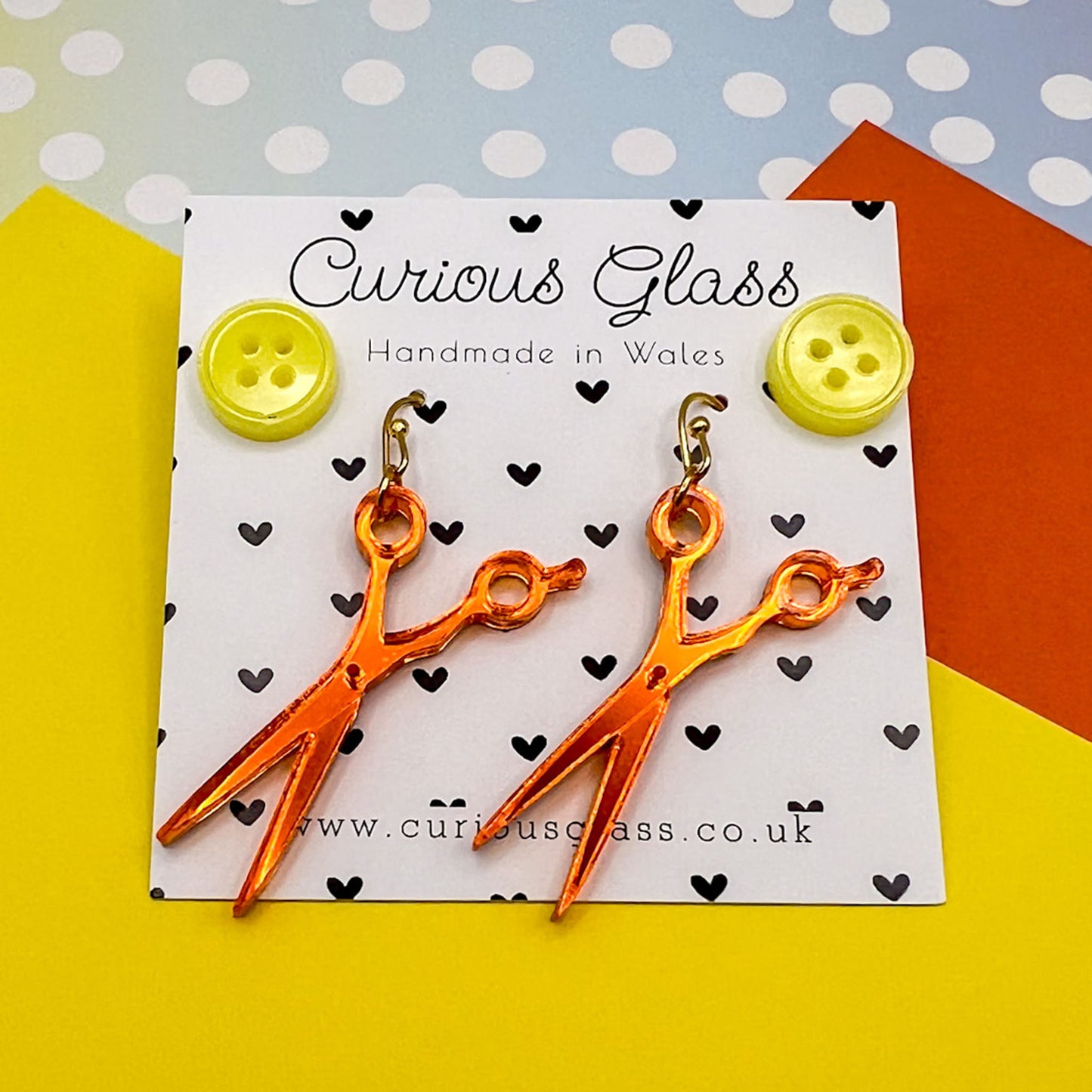 Sewing Acrylic Earrings