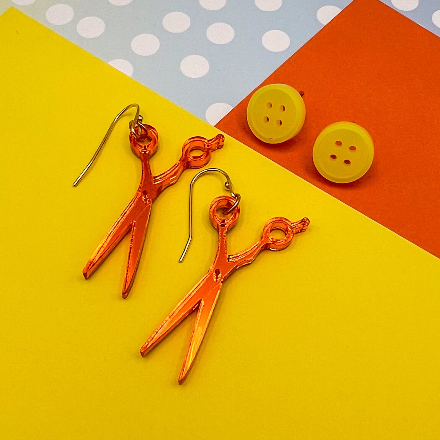 Sewing Acrylic Earrings