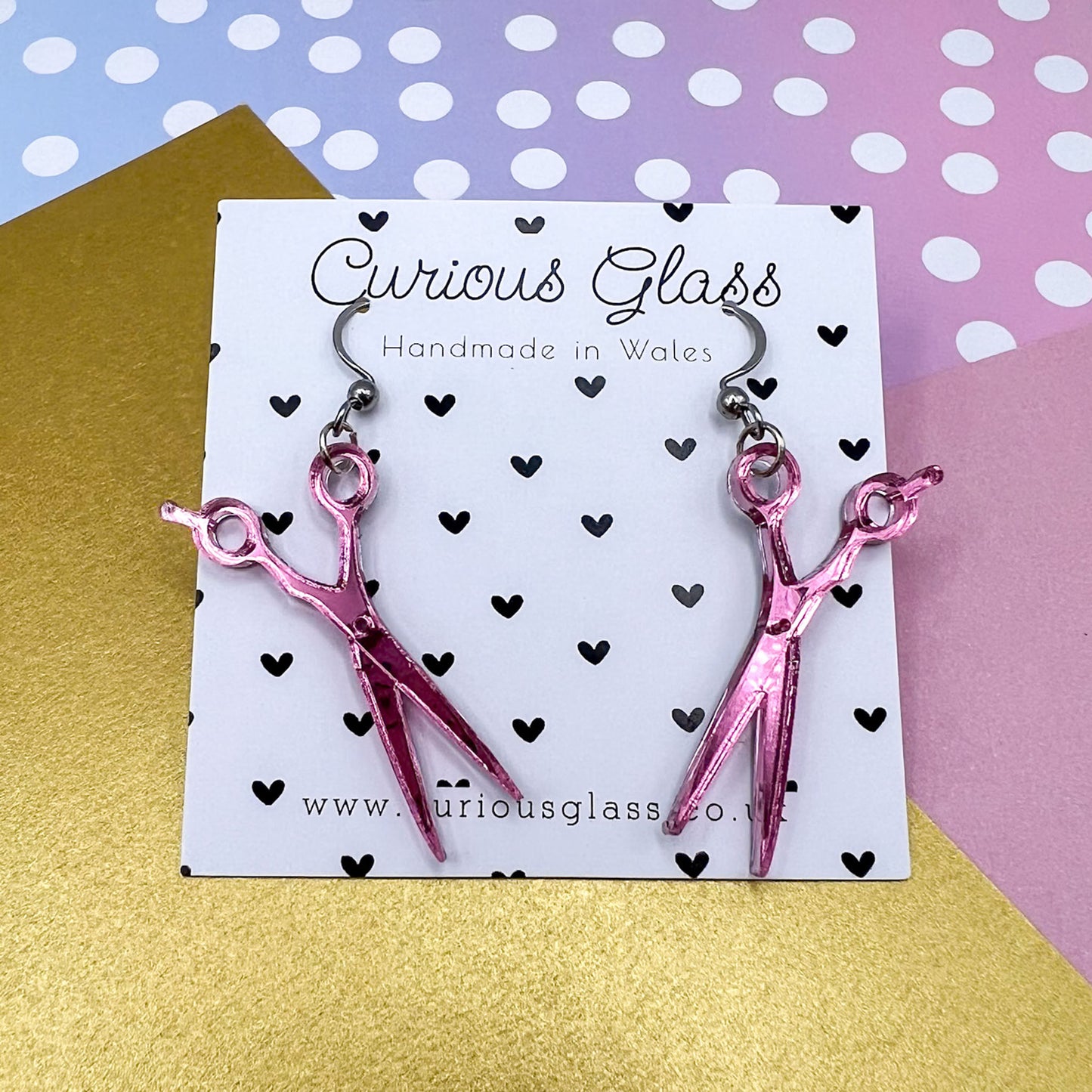 Sewing Acrylic Earrings