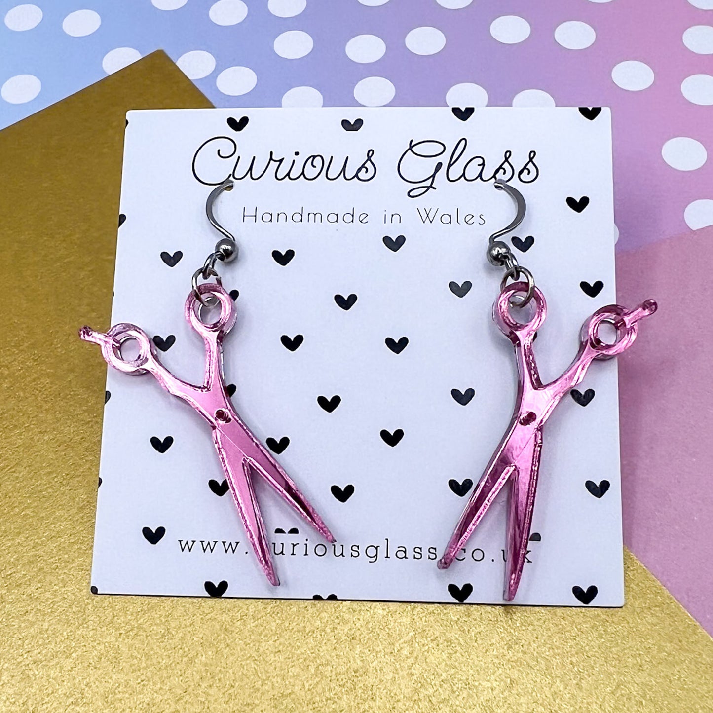 Sewing Acrylic Earrings