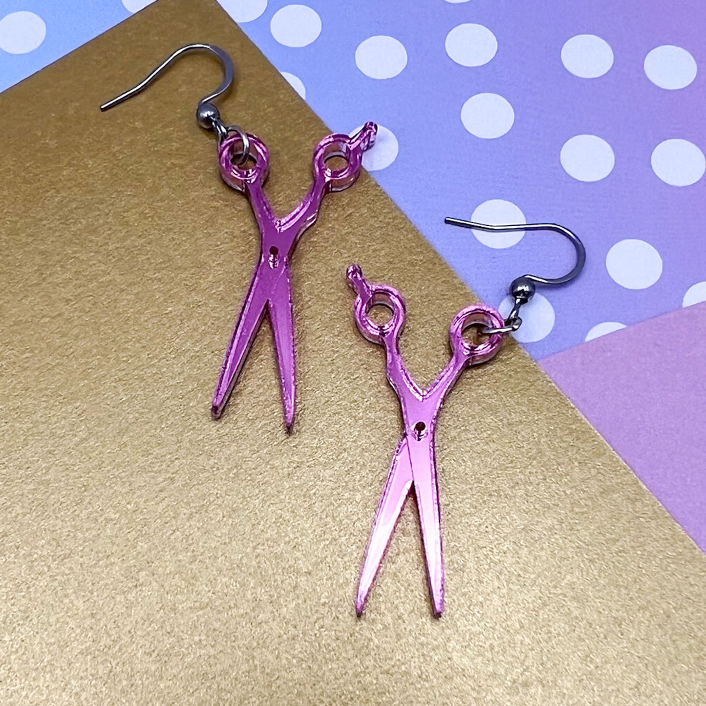 Sewing Acrylic Earrings