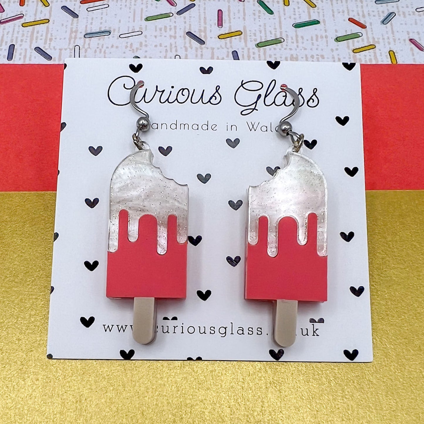 Ice Lolly Acrylic Earrings