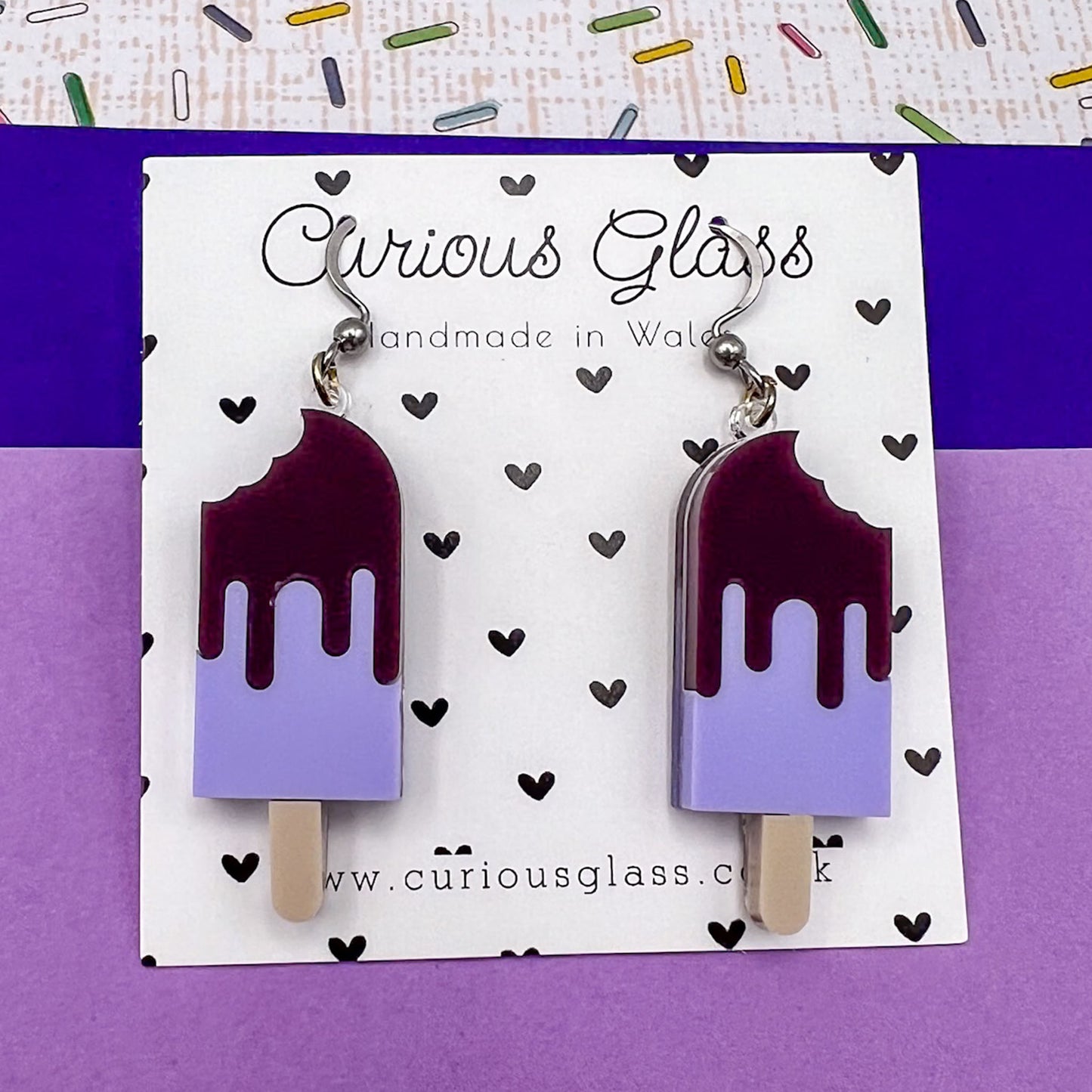 Ice Lolly Acrylic Earrings