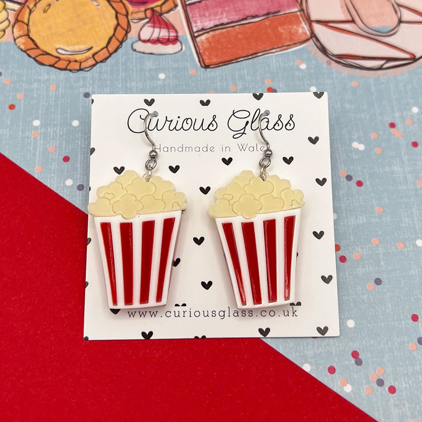 Popcorn Acrylic Earrings