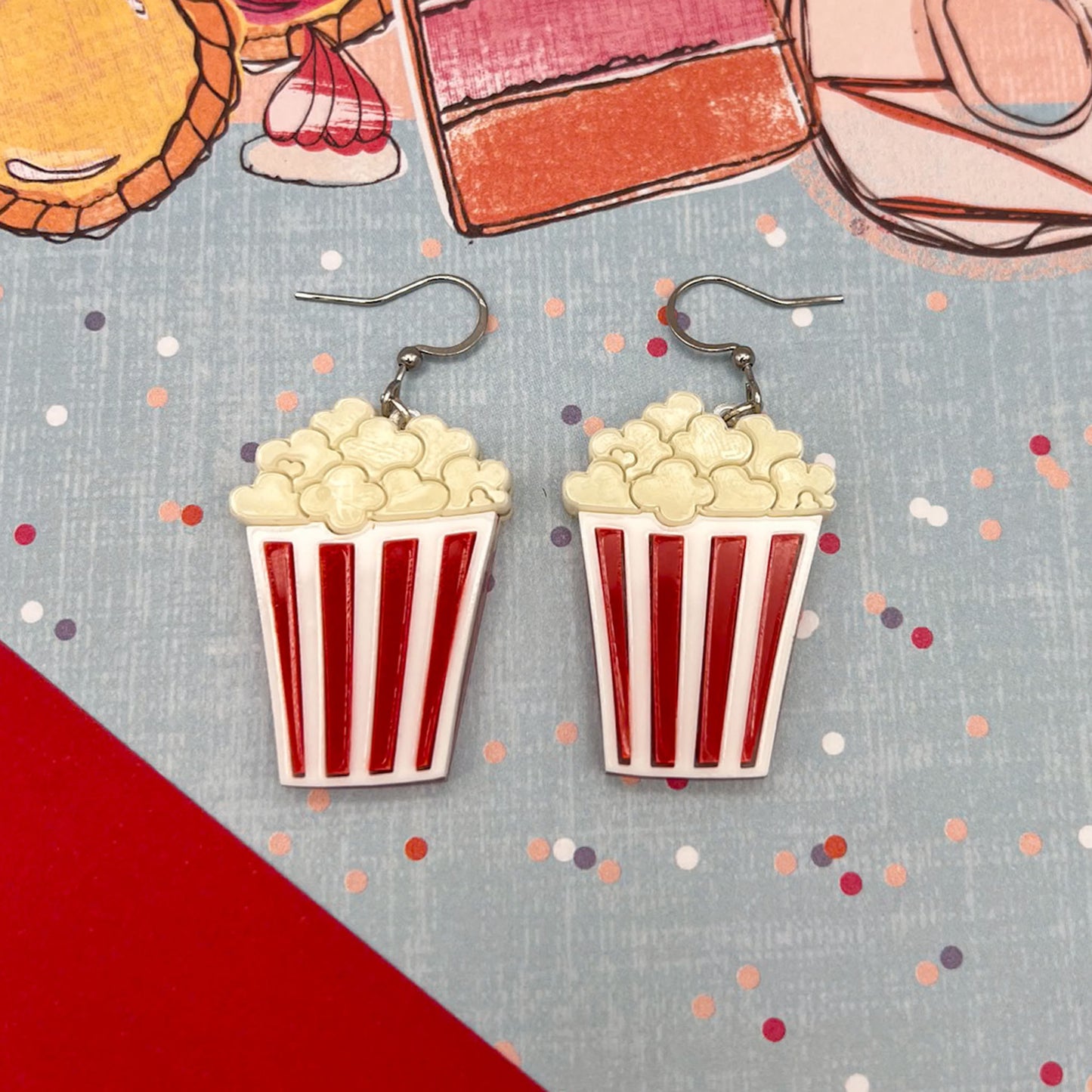 Popcorn Acrylic Earrings
