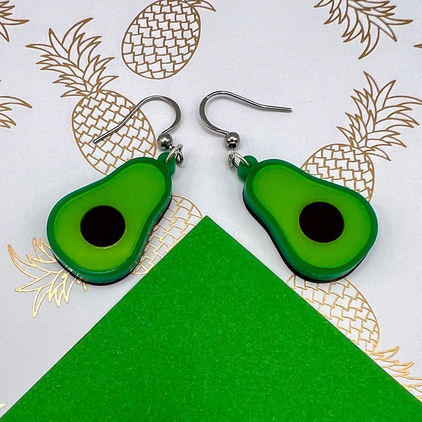 Avocado Acrylic Earrings