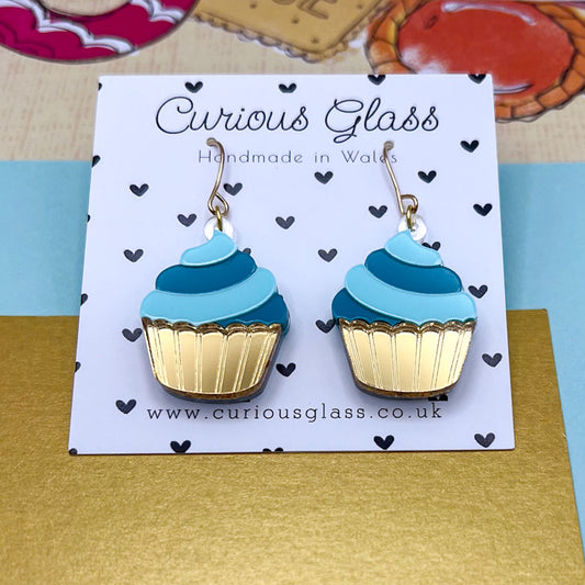 Cupcake Acrylic Earrings
