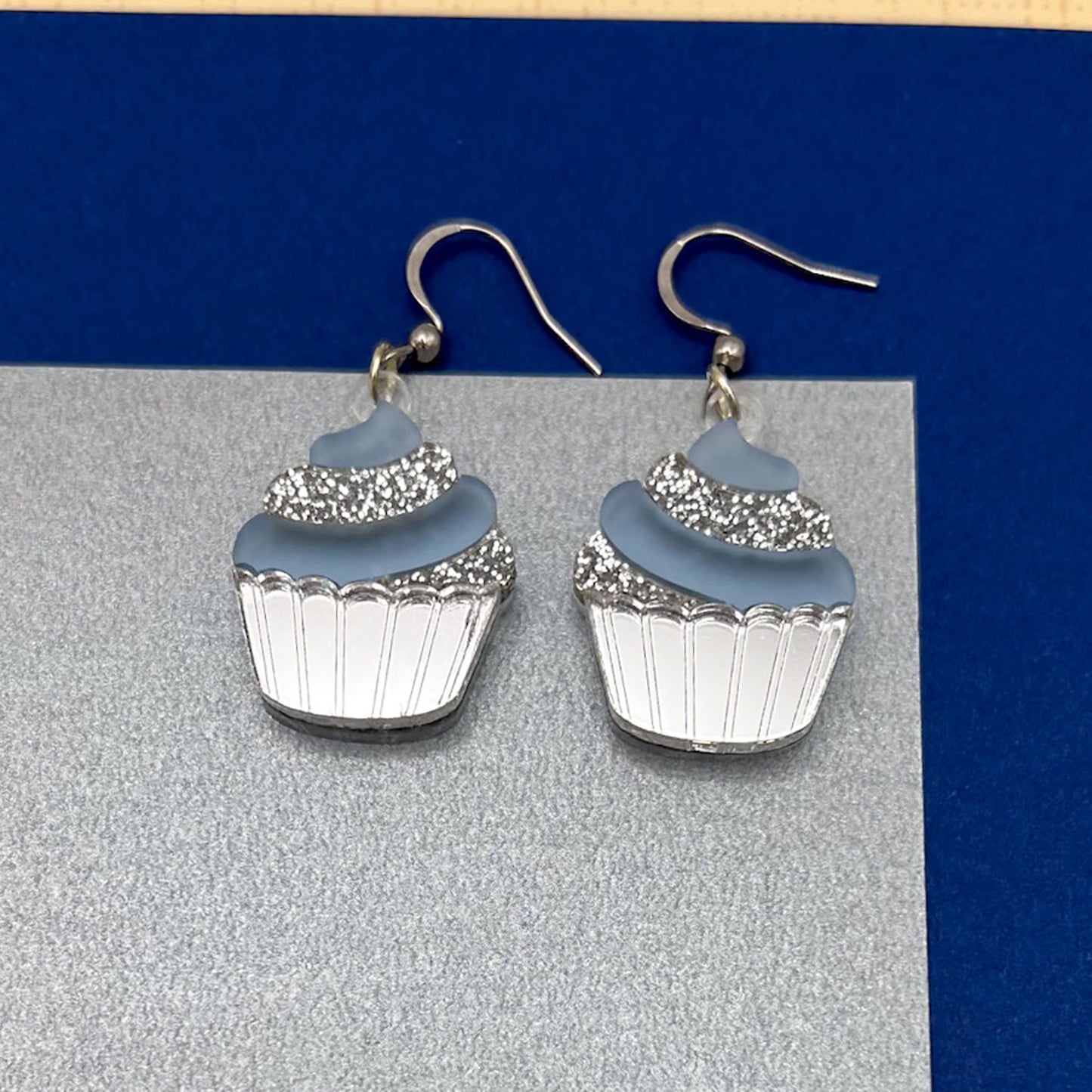 Cupcake Acrylic Earrings