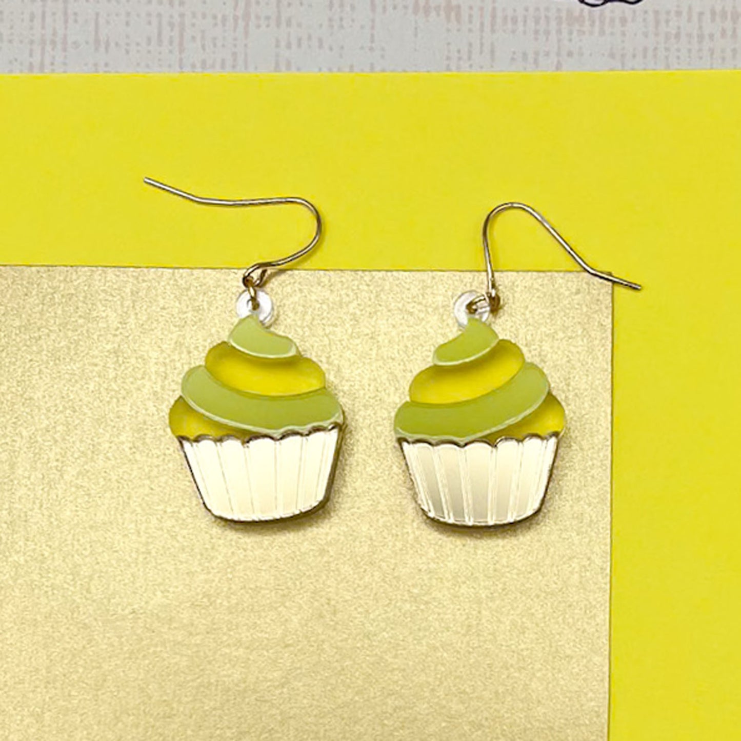 Cupcake Acrylic Earrings