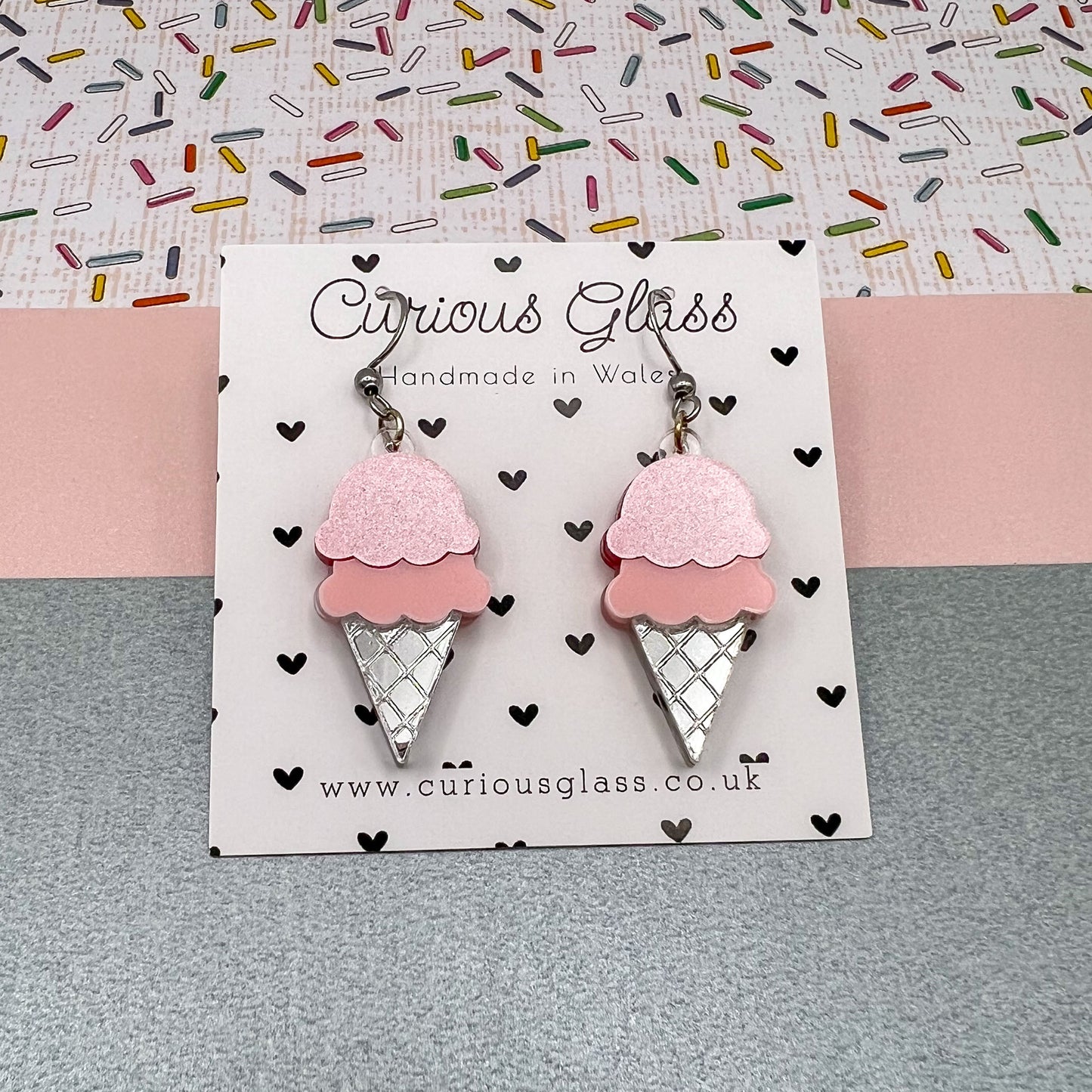 Ice Cream Acrylic Earrings