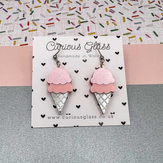 Ice Cream Acrylic Earrings