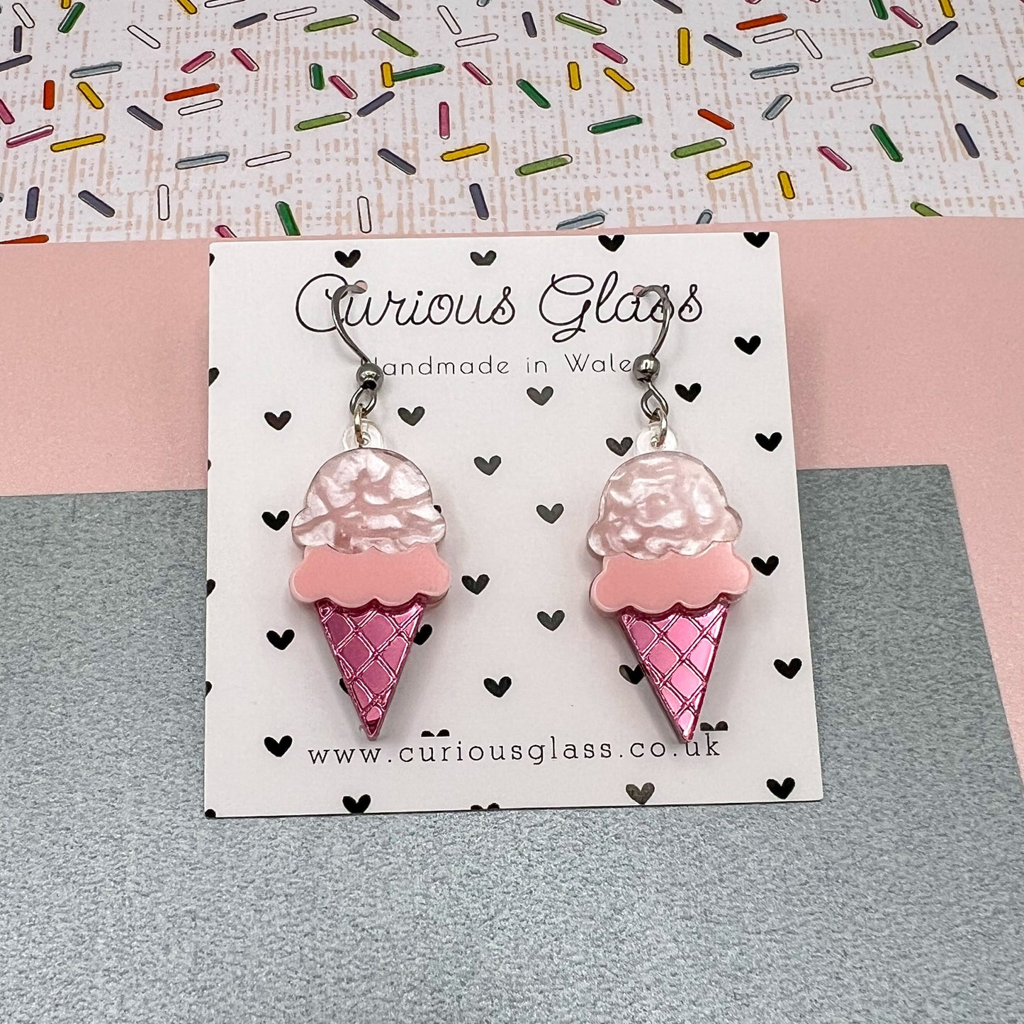 Ice Cream Acrylic Earrings