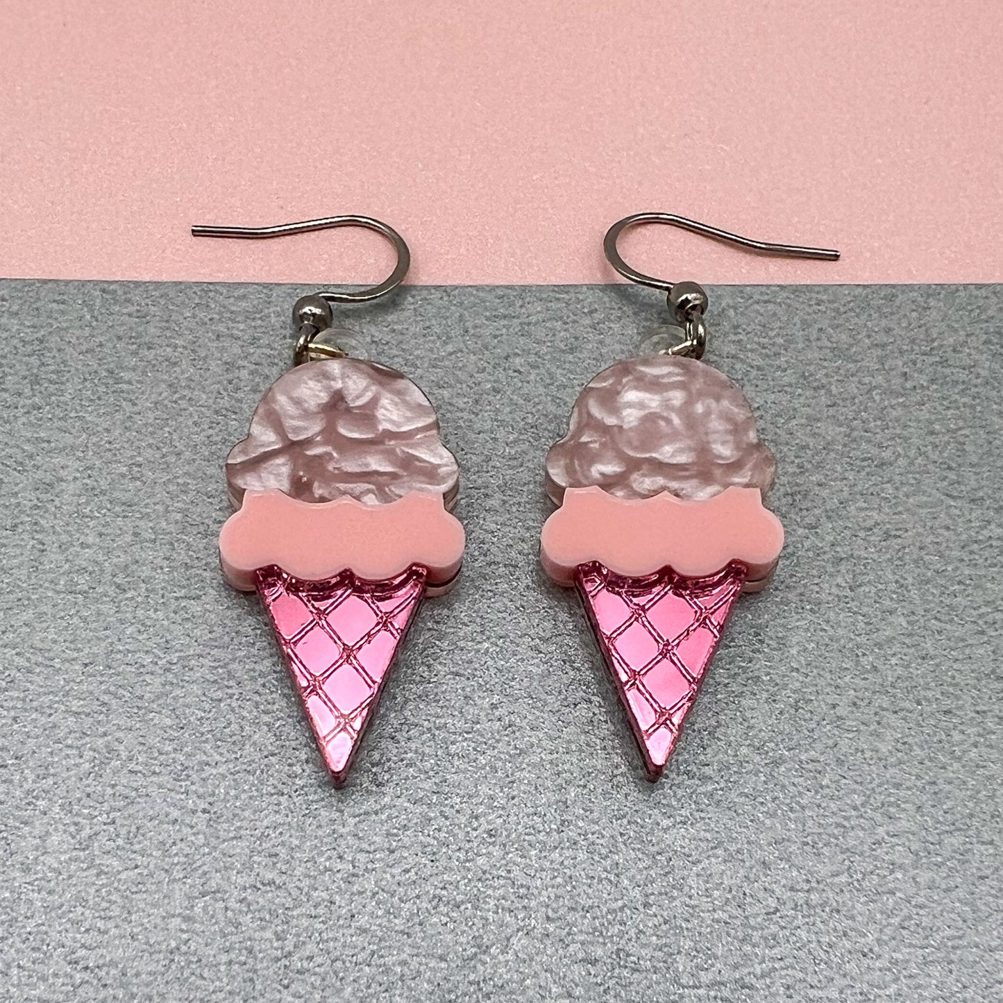 Ice Cream Acrylic Earrings