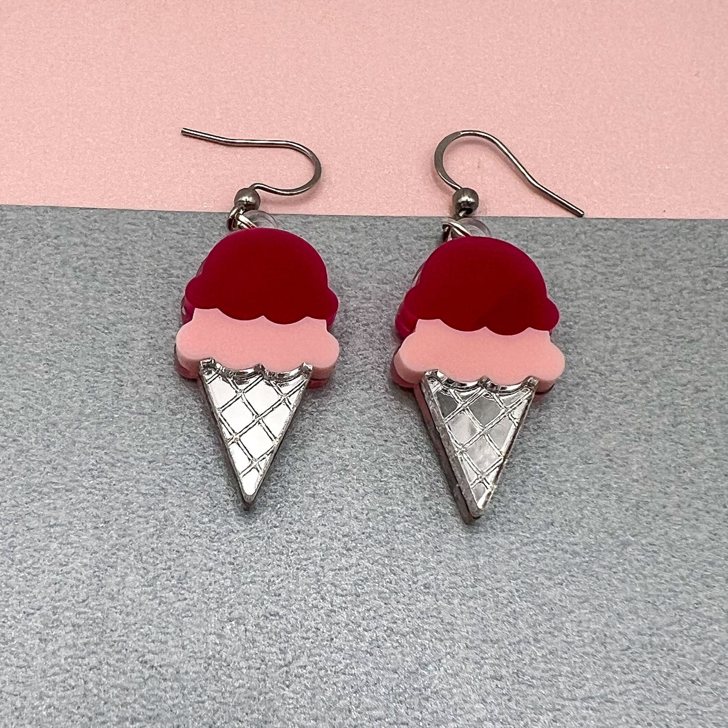 Ice Cream Acrylic Earrings