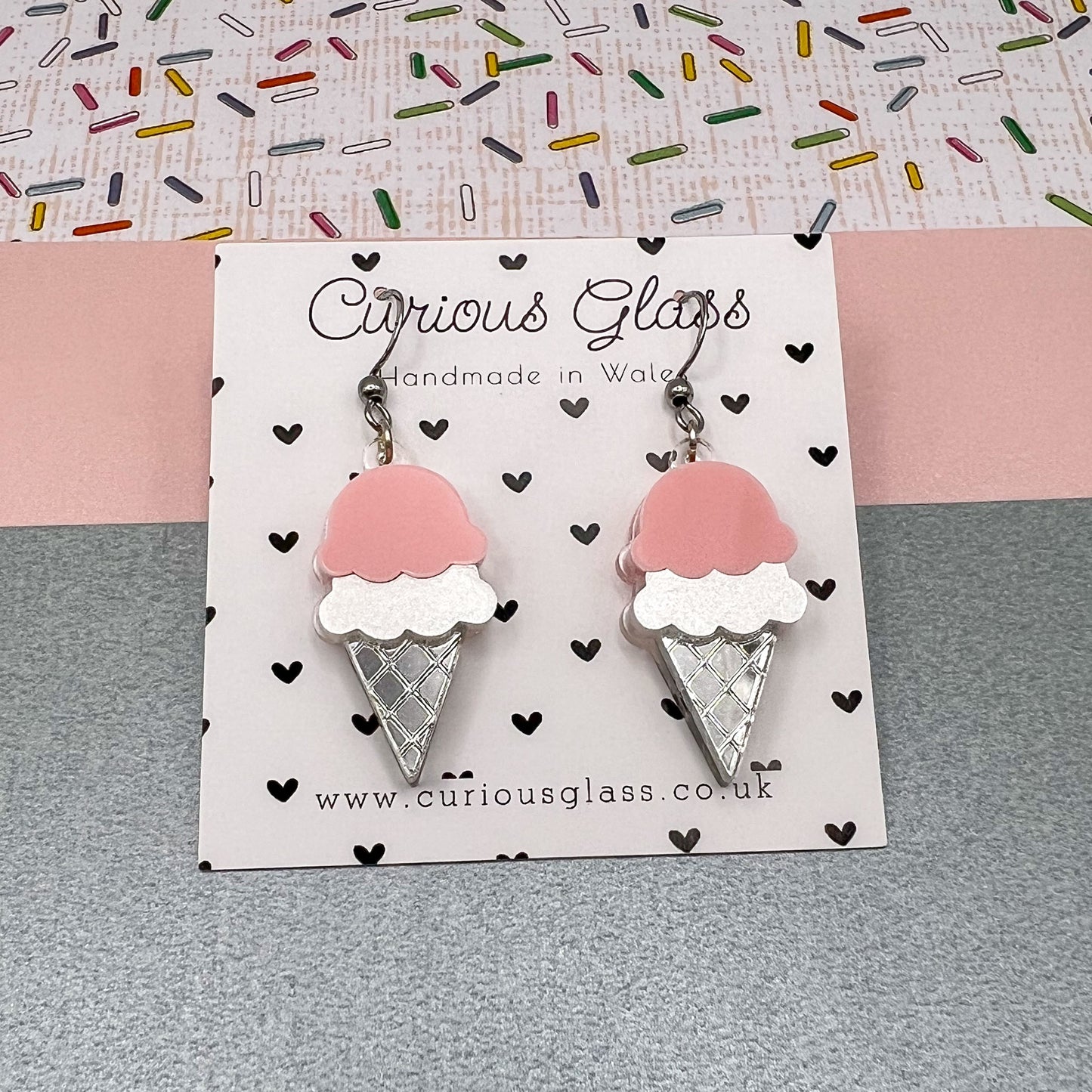 Ice Cream Acrylic Earrings