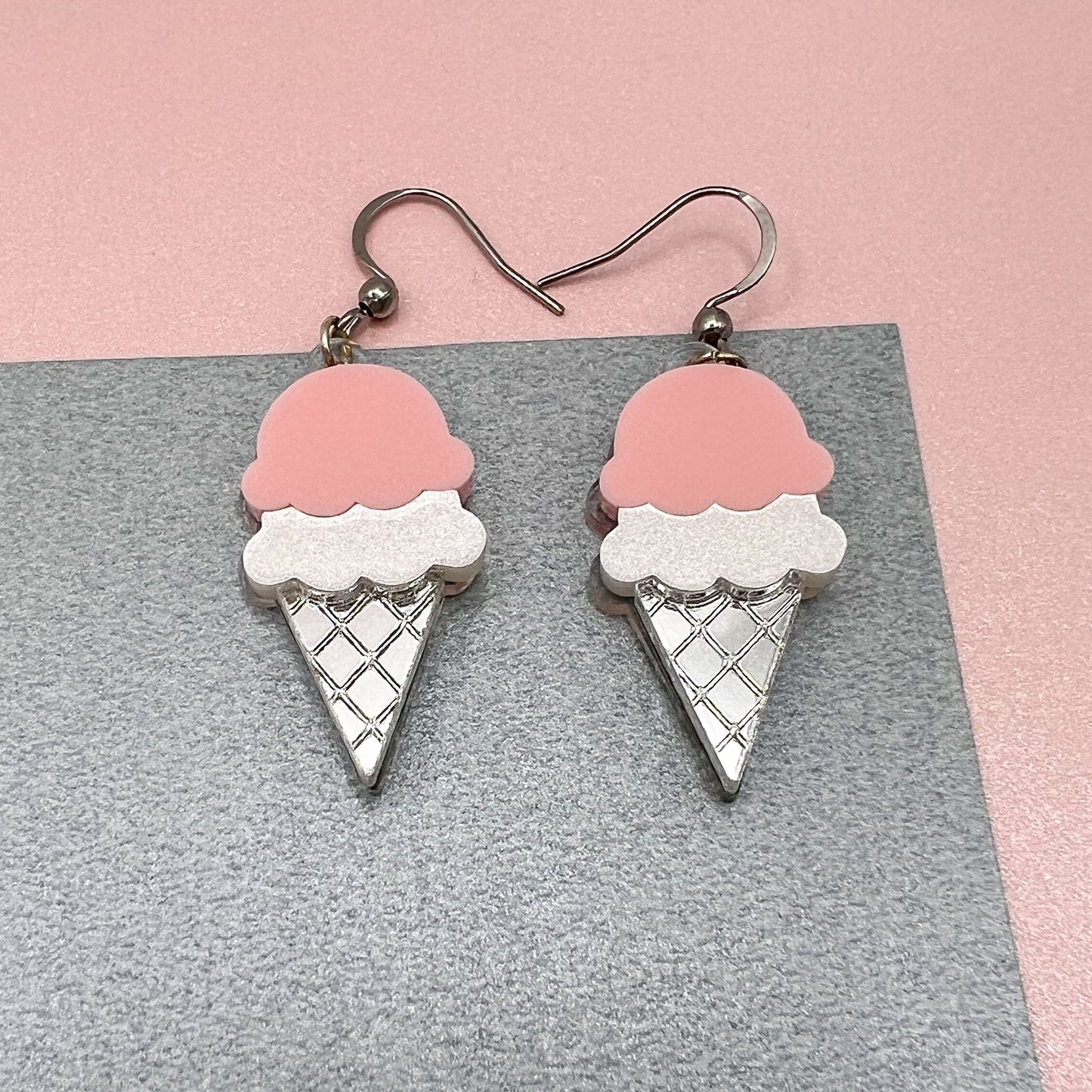 Ice Cream Acrylic Earrings