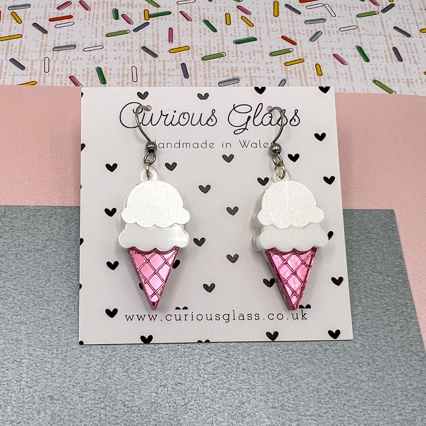 Ice Cream Acrylic Earrings
