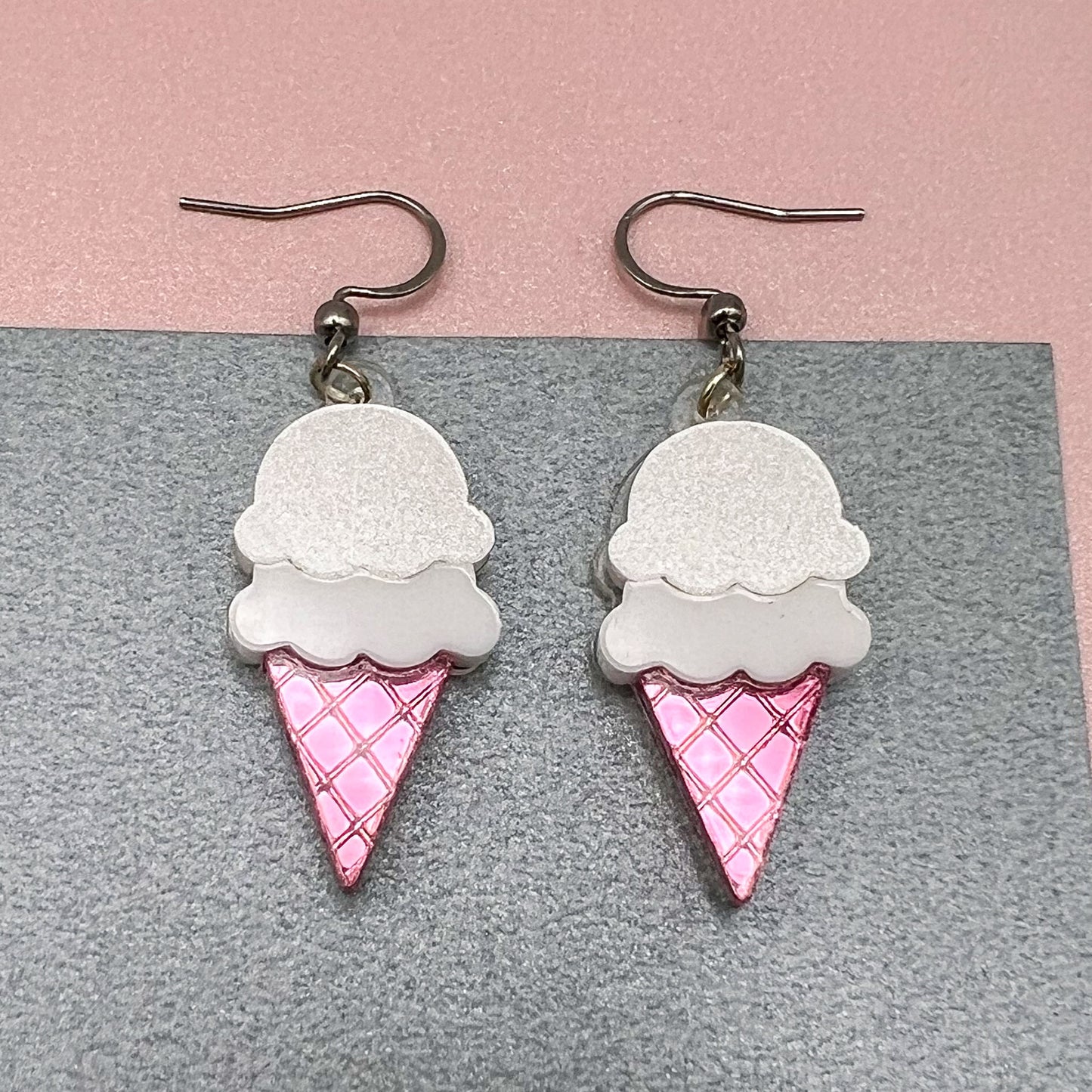 Ice Cream Acrylic Earrings