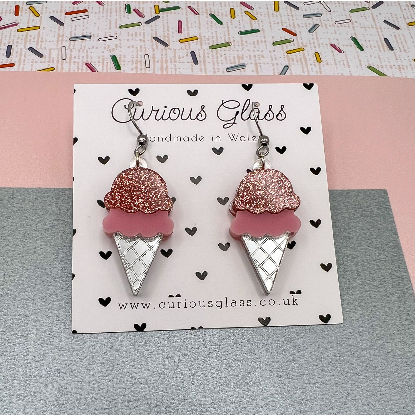 Ice Cream Acrylic Earrings