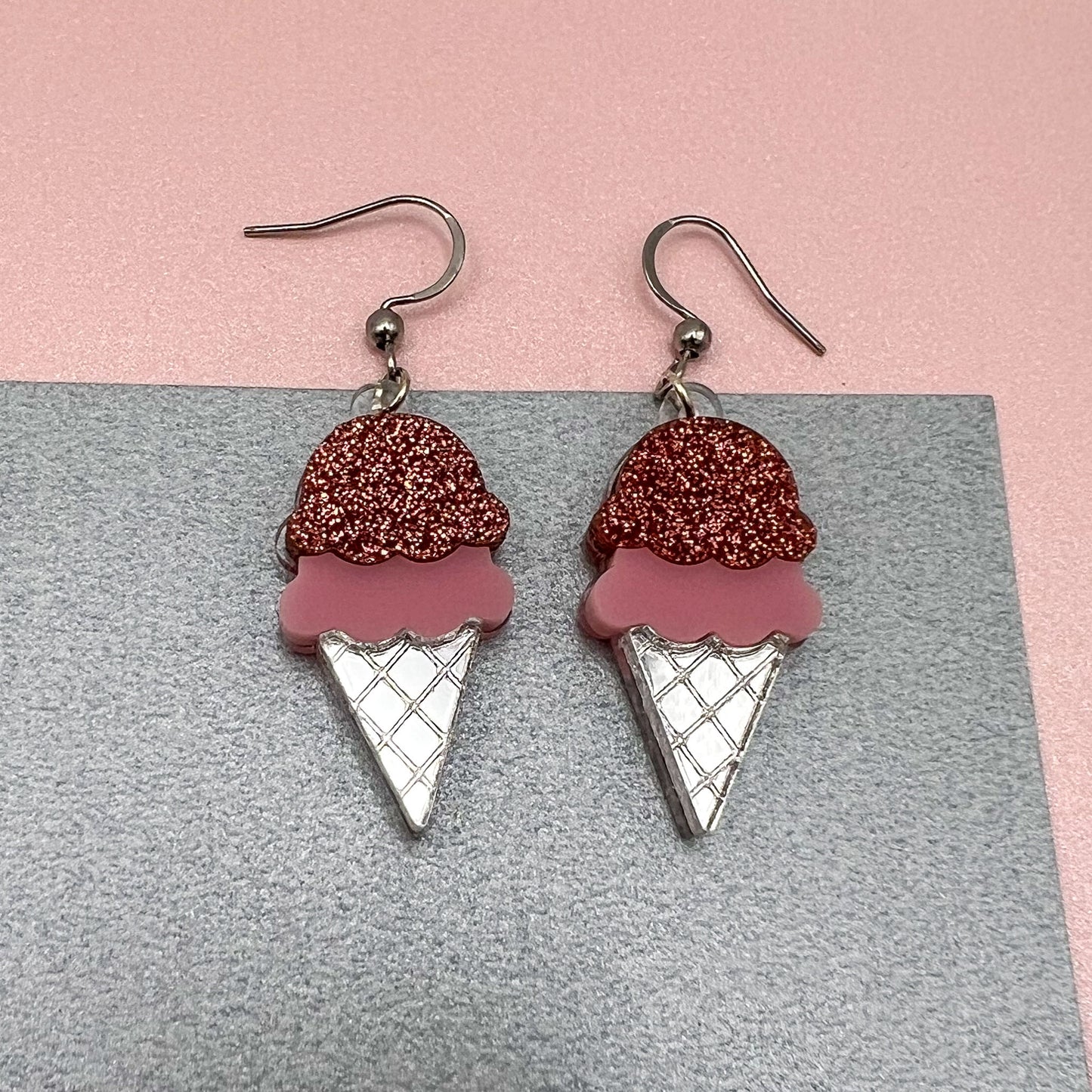 Ice Cream Acrylic Earrings
