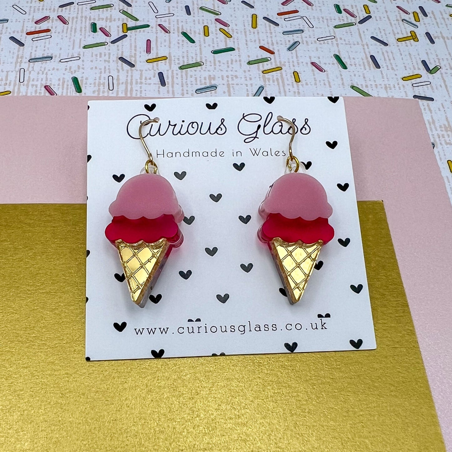 Ice Cream Acrylic Earrings