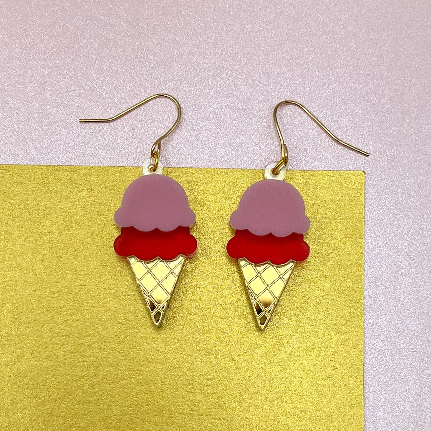 Ice Cream Acrylic Earrings
