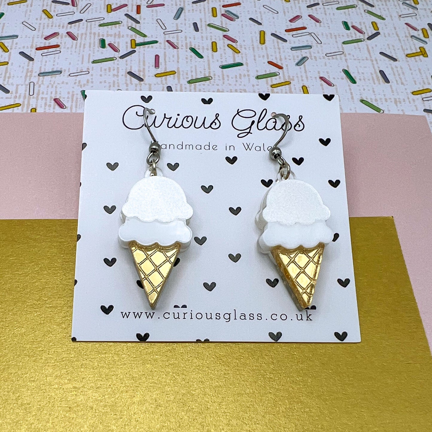 Ice Cream Acrylic Earrings