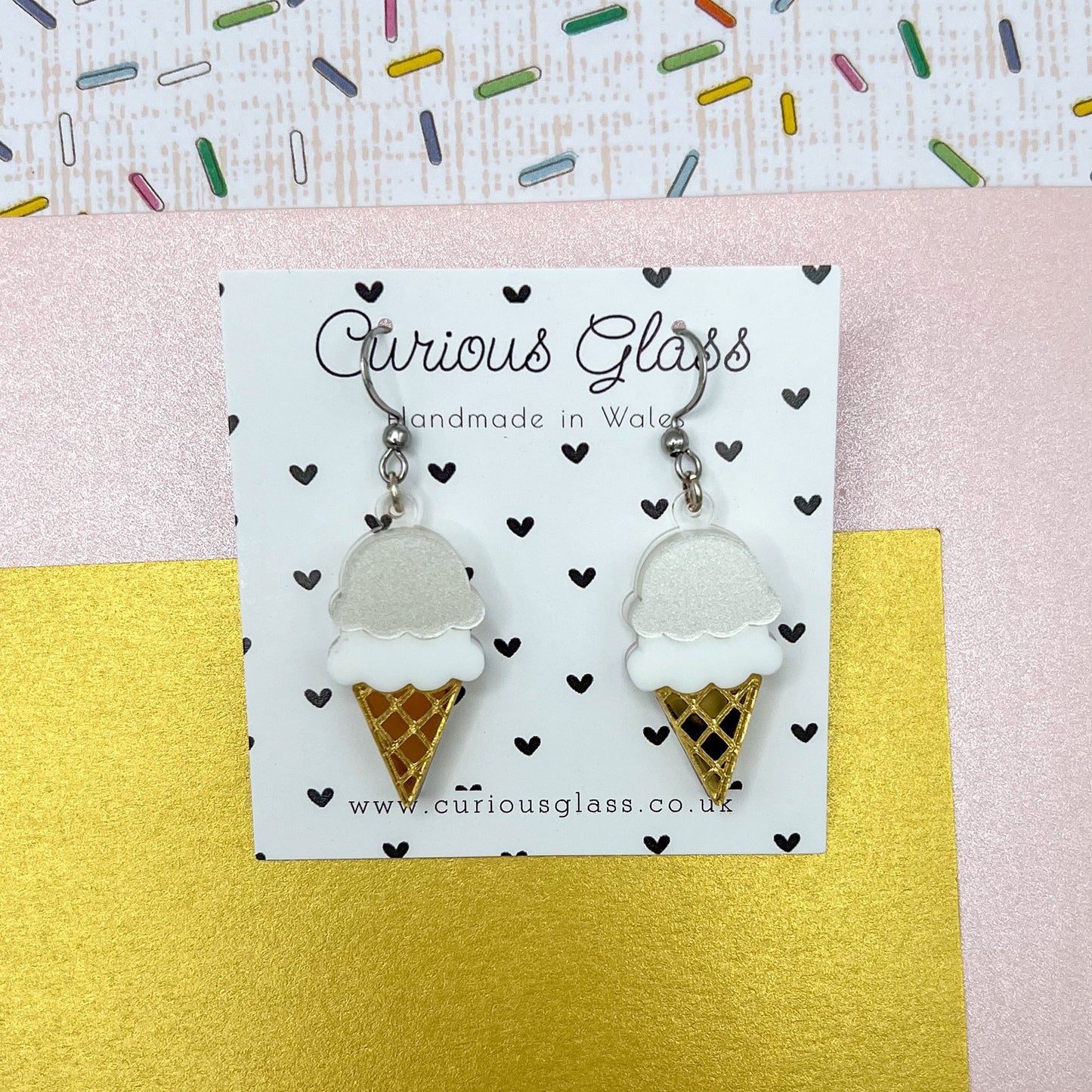 Ice Cream Acrylic Earrings