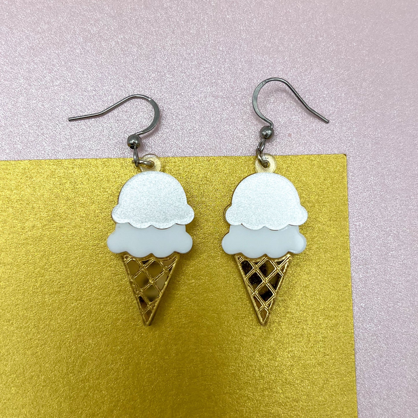 Ice Cream Acrylic Earrings