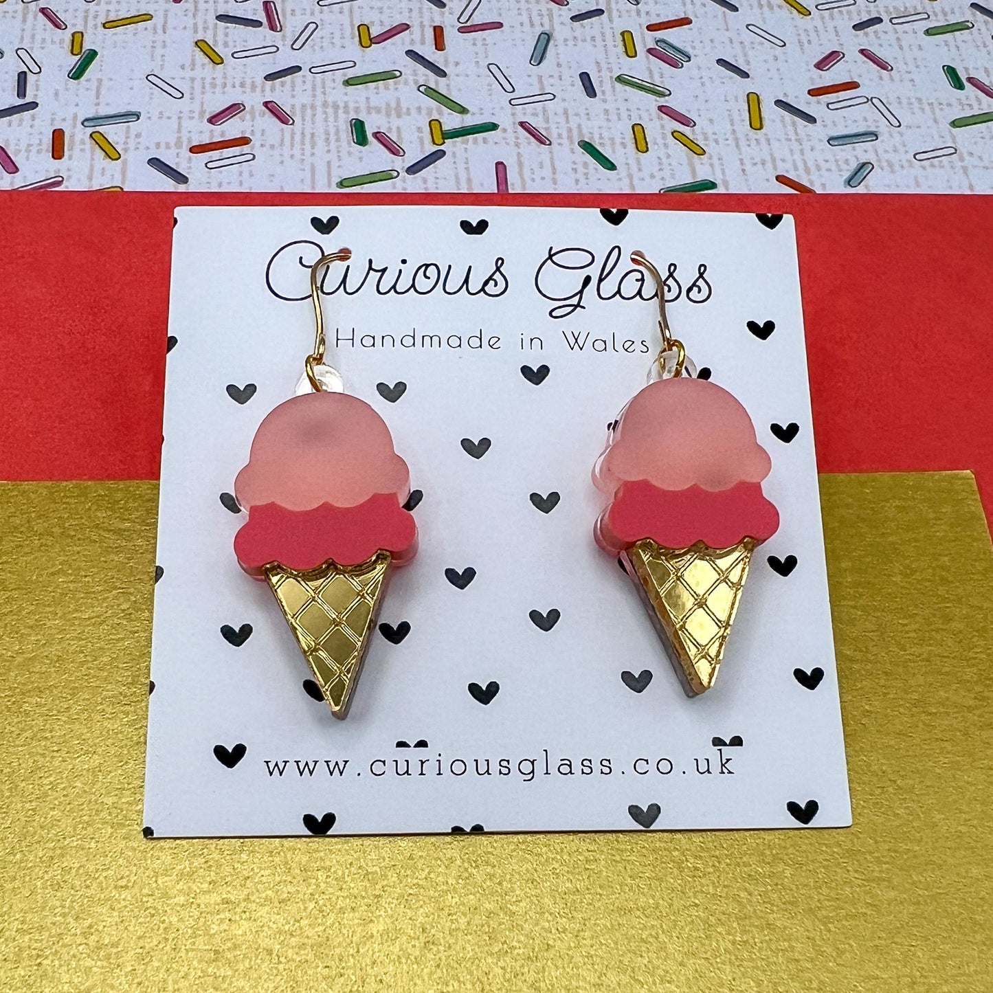 Ice Cream Acrylic Earrings