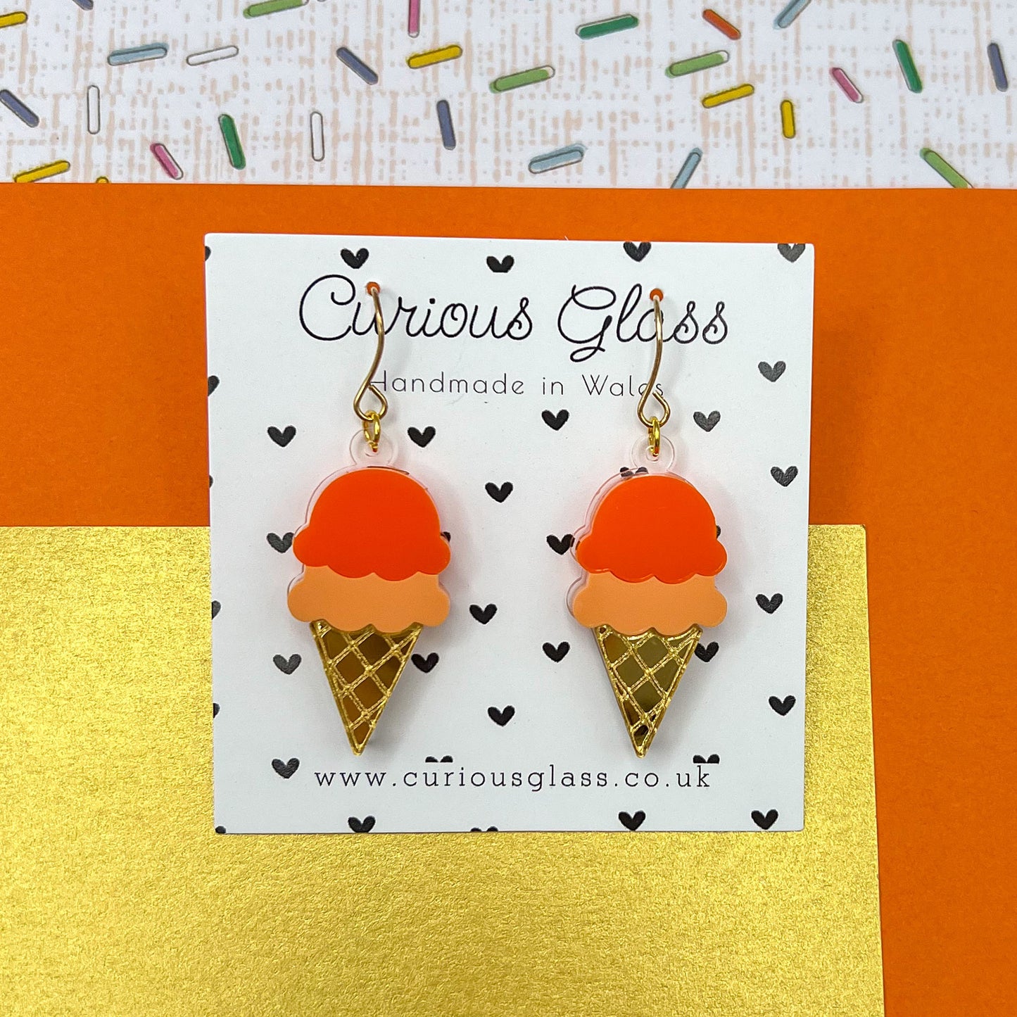 Ice Cream Acrylic Earrings