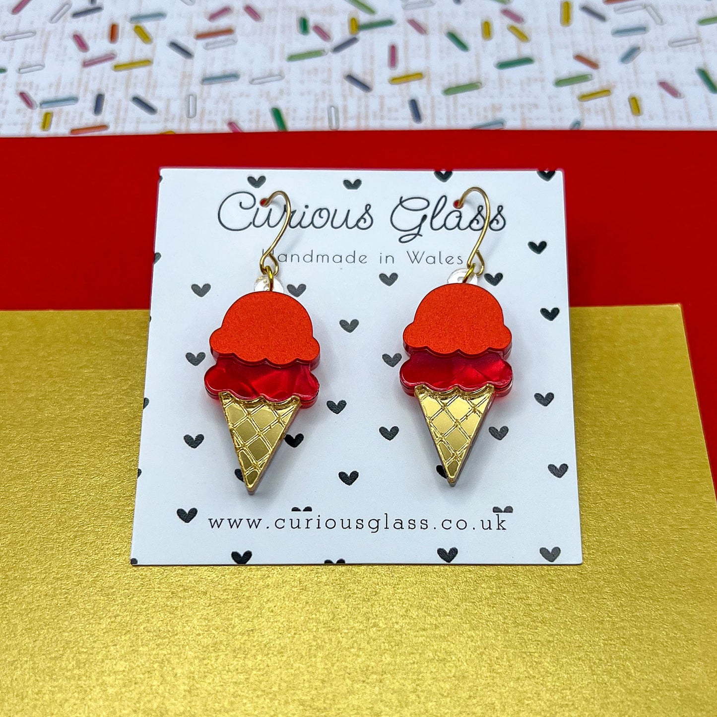 Ice Cream Acrylic Earrings